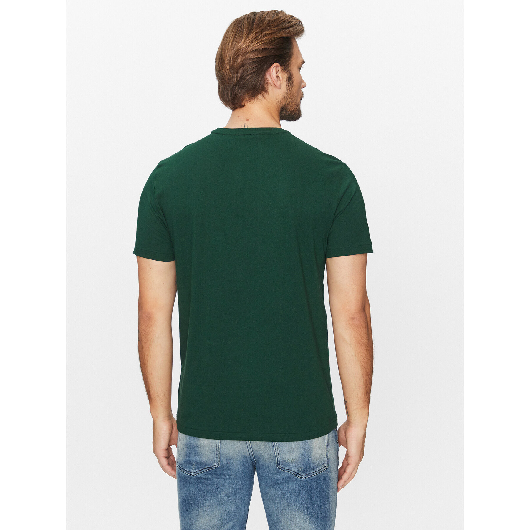 Polo Ralph Lauren Тишърт 710671438332 Зелен Custom Slim Fit - Pepit.bg