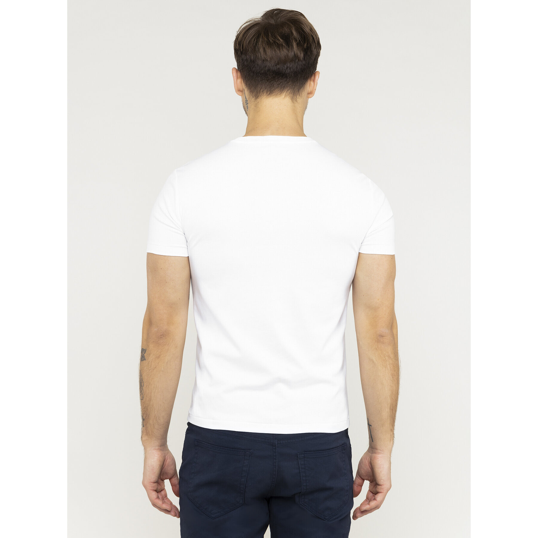 Polo Ralph Lauren Тишърт 710740727 Бял Custom Slim Fit - Pepit.bg