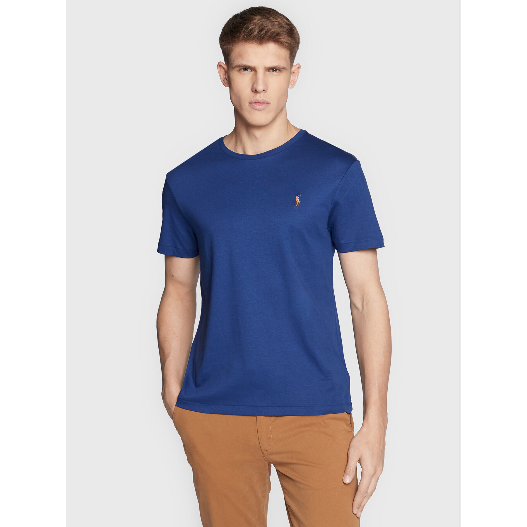 Polo Ralph Lauren Тишърт 710740727 Син Custom Slim Fit - Pepit.bg