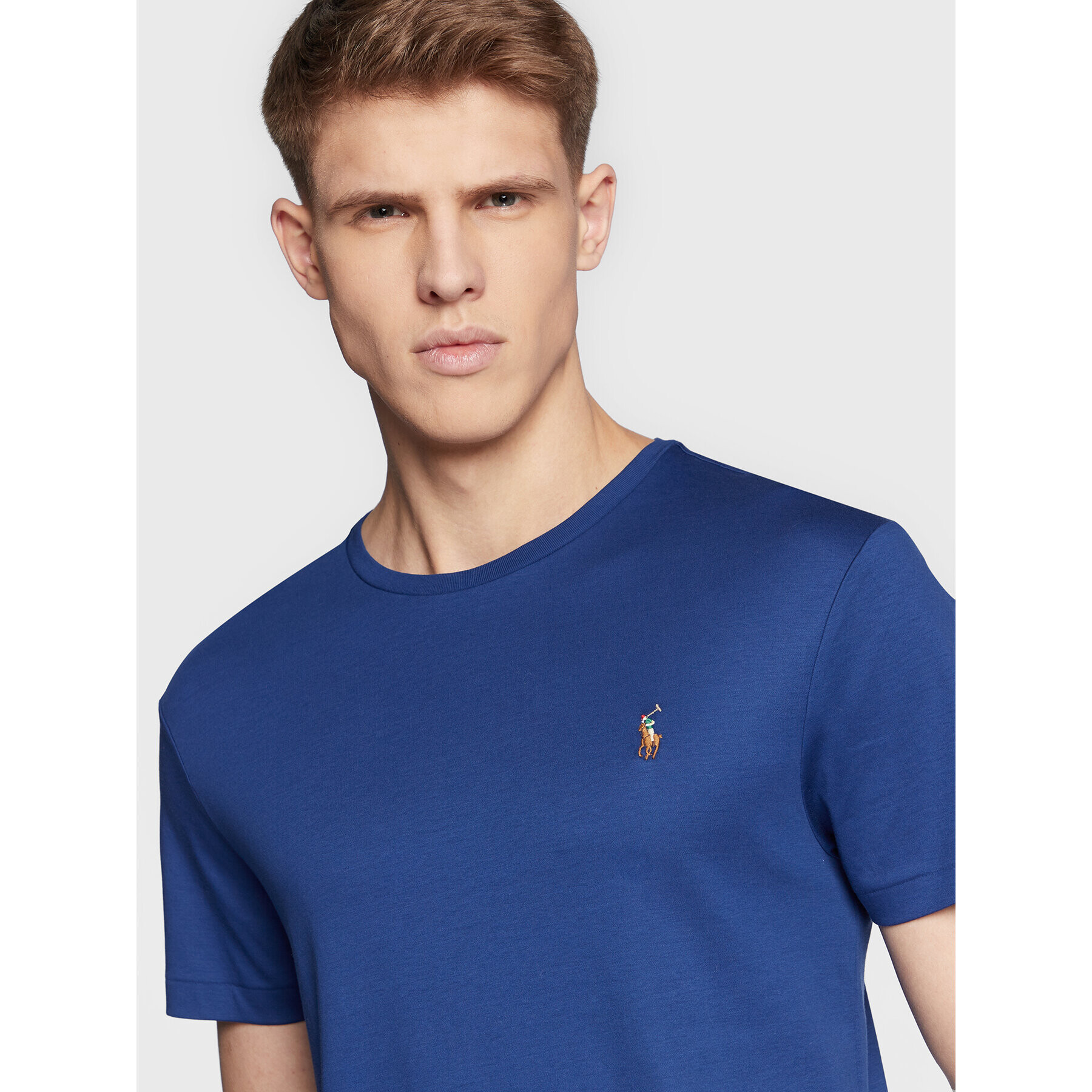 Polo Ralph Lauren Тишърт 710740727 Син Custom Slim Fit - Pepit.bg