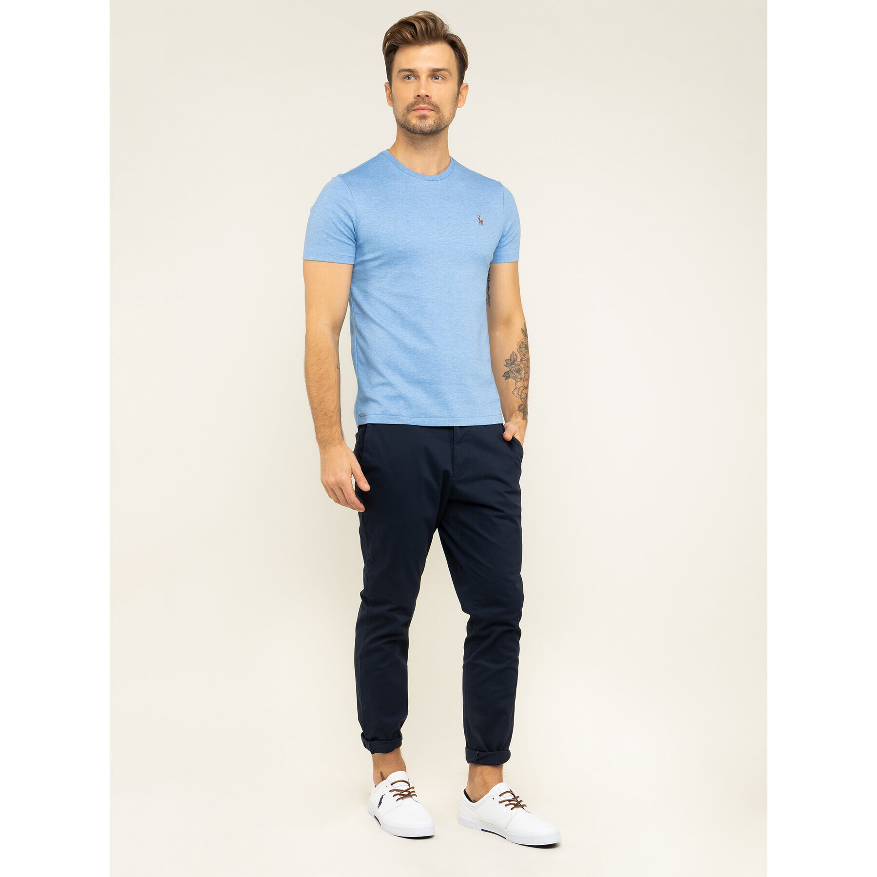 Polo Ralph Lauren Тишърт 710740727 Син Slim Fit - Pepit.bg