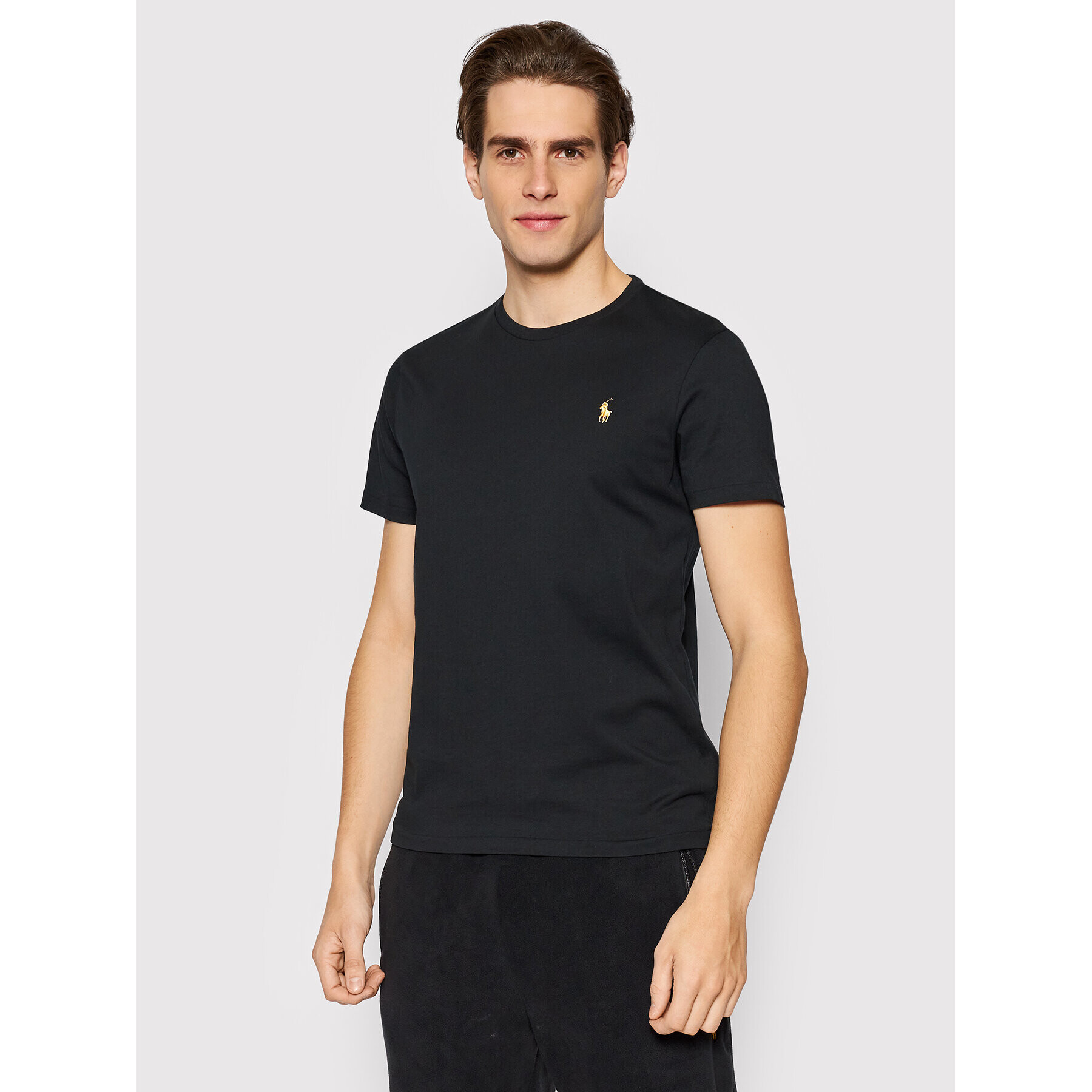 Polo Ralph Lauren Тишърт 710766890001 Черен Slim Fit - Pepit.bg