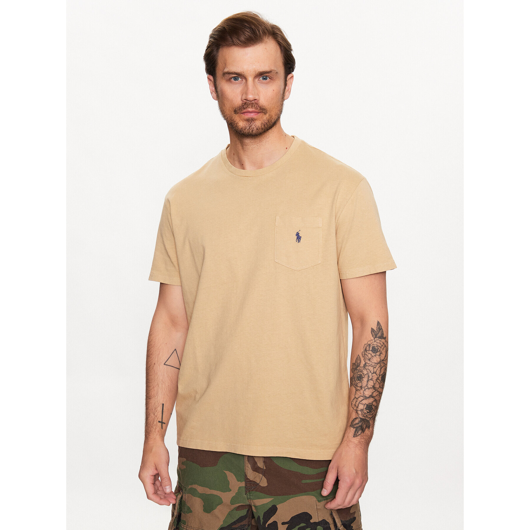 Polo Ralph Lauren Тишърт 710835756005 Бежов Regular Fit - Pepit.bg