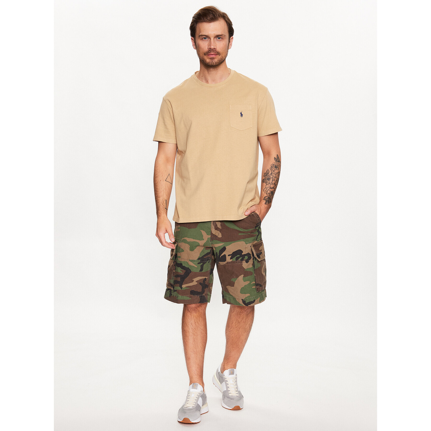 Polo Ralph Lauren Тишърт 710835756005 Бежов Regular Fit - Pepit.bg