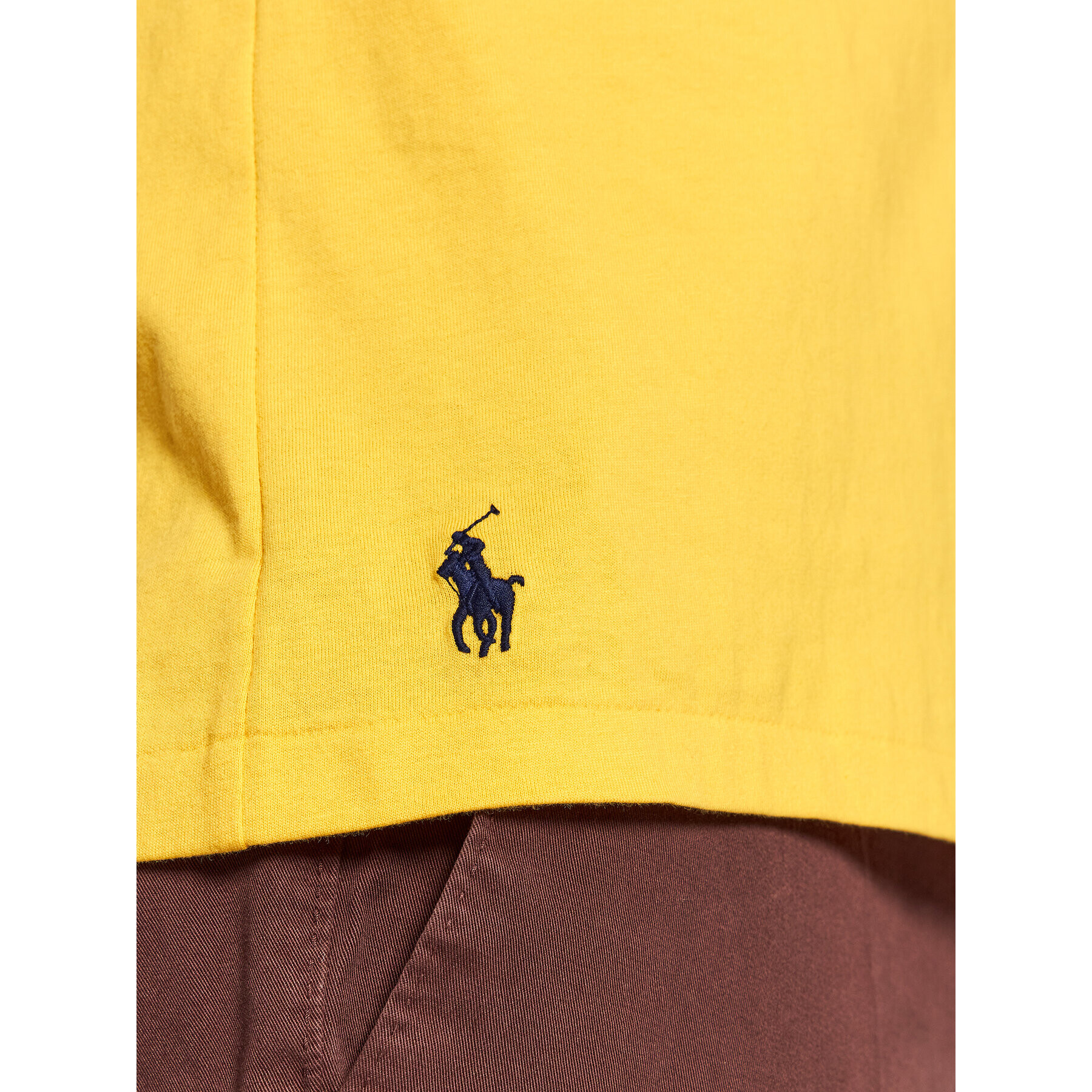 Polo Ralph Lauren Тишърт 710853265002 Жълт Custom Slim Fit - Pepit.bg
