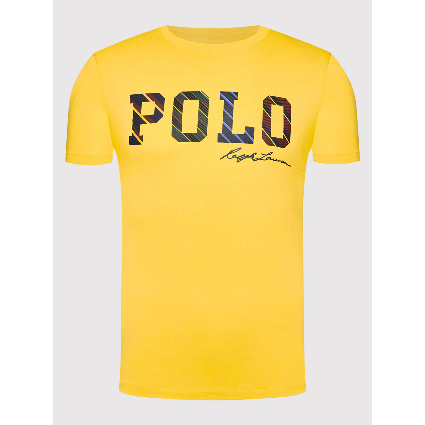 Polo Ralph Lauren Тишърт 710853265002 Жълт Custom Slim Fit - Pepit.bg