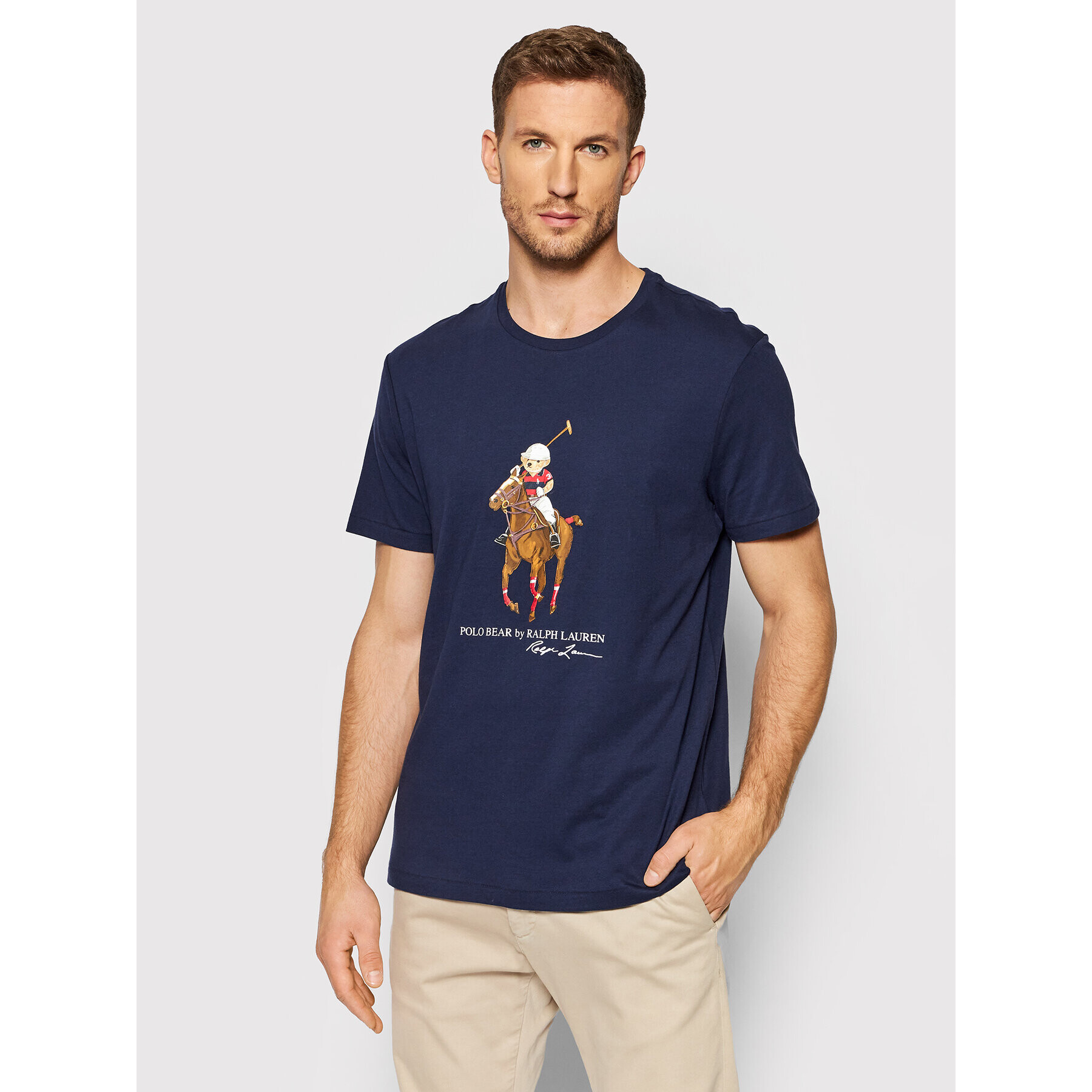 Polo Ralph Lauren Тишърт 710853310002 Тъмносин Slim Fit - Pepit.bg