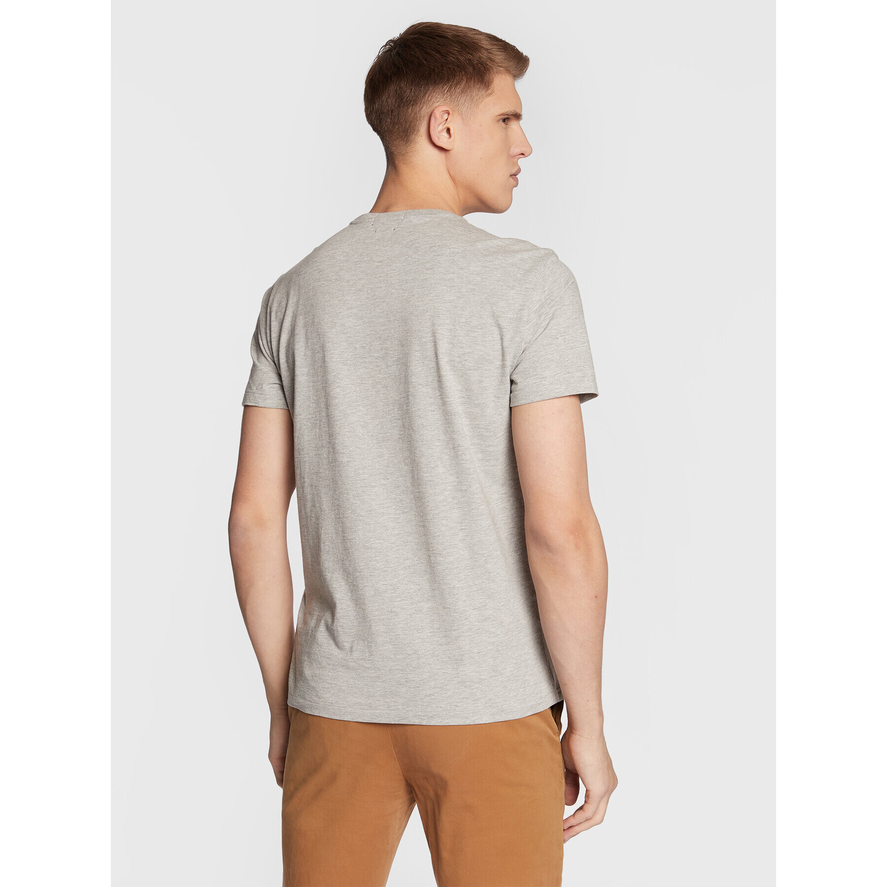 Polo Ralph Lauren Тишърт 710853310014 Сив Slim Fit - Pepit.bg