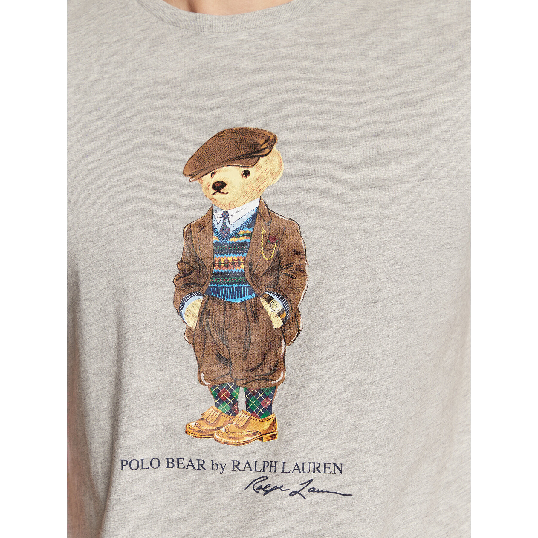 Polo Ralph Lauren Тишърт 710853310014 Сив Slim Fit - Pepit.bg