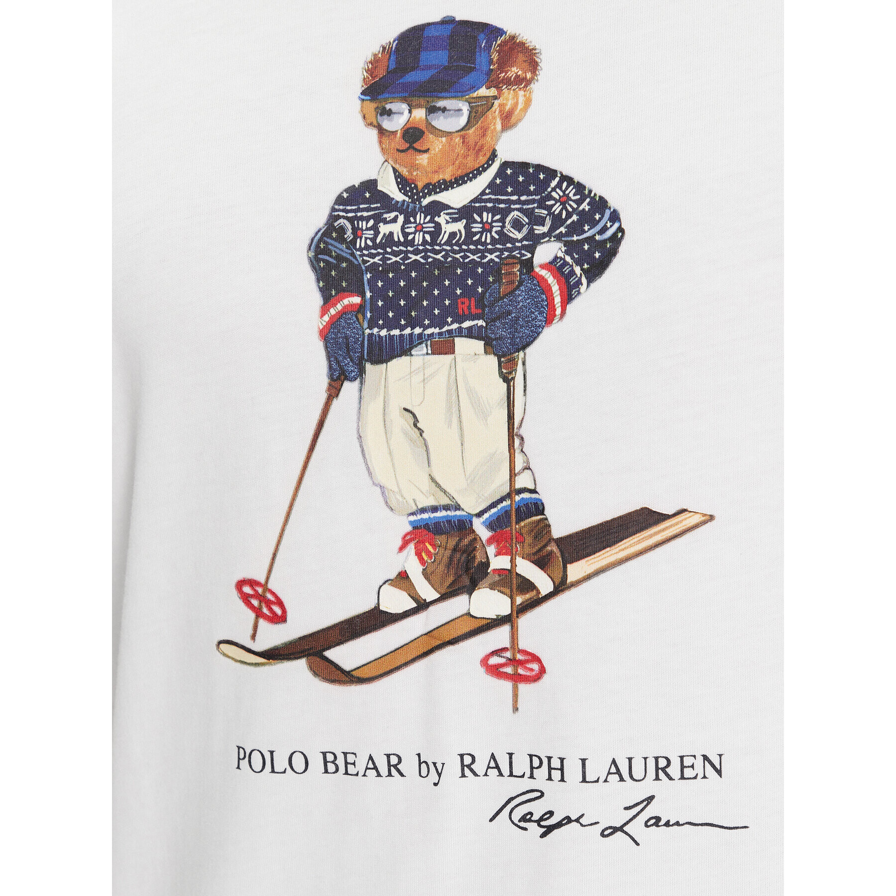 Polo Ralph Lauren Тишърт 710853310026 Бял Slim Fit - Pepit.bg