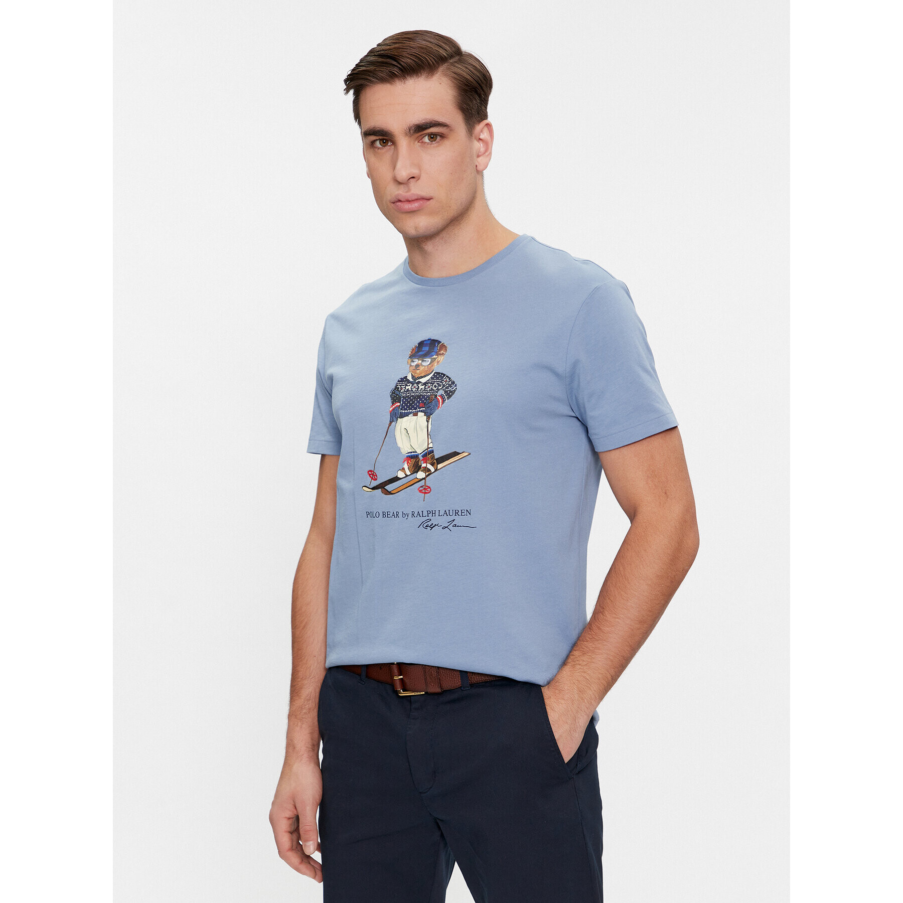 Polo Ralph Lauren Тишърт 710853310027 Син Slim Fit - Pepit.bg