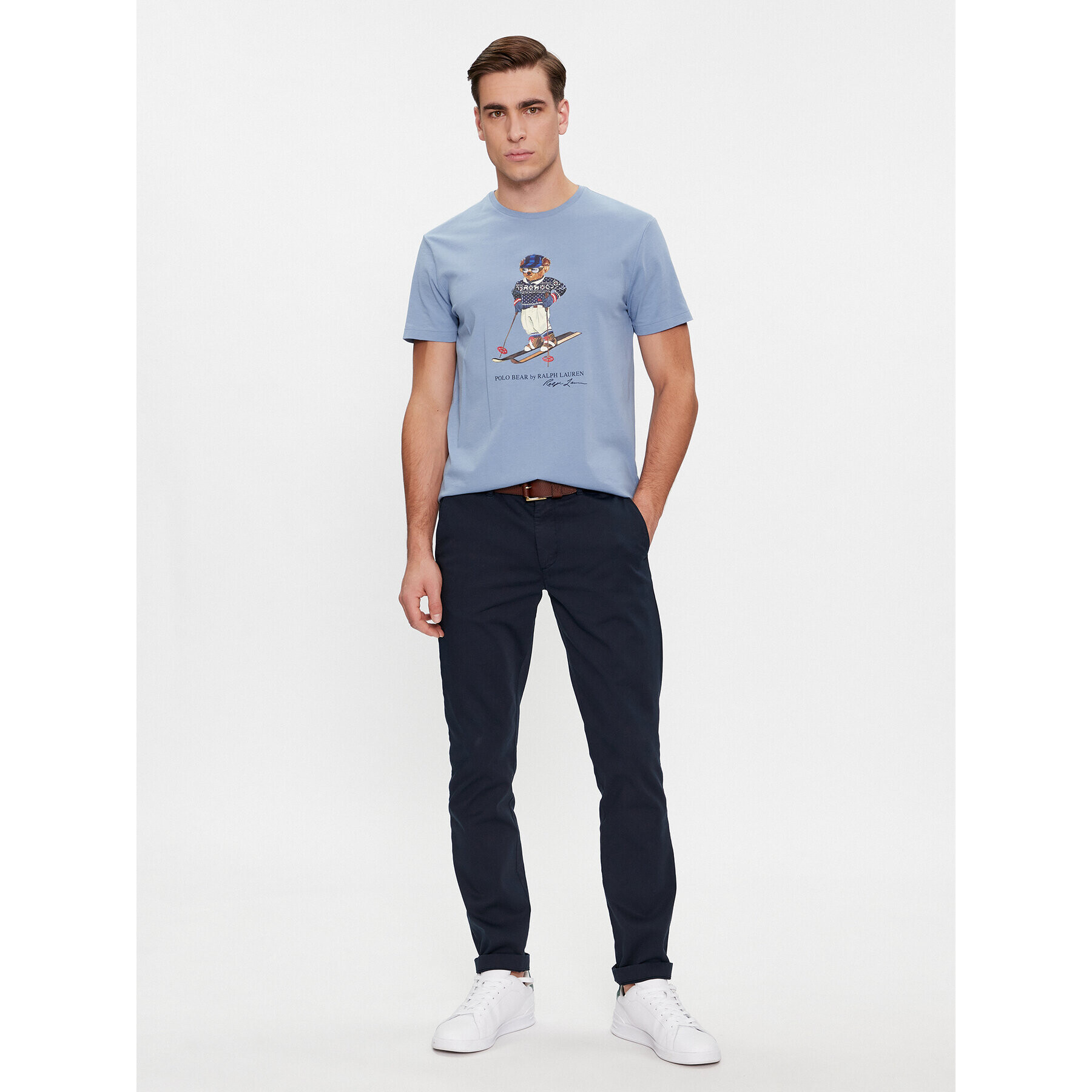 Polo Ralph Lauren Тишърт 710853310027 Син Slim Fit - Pepit.bg