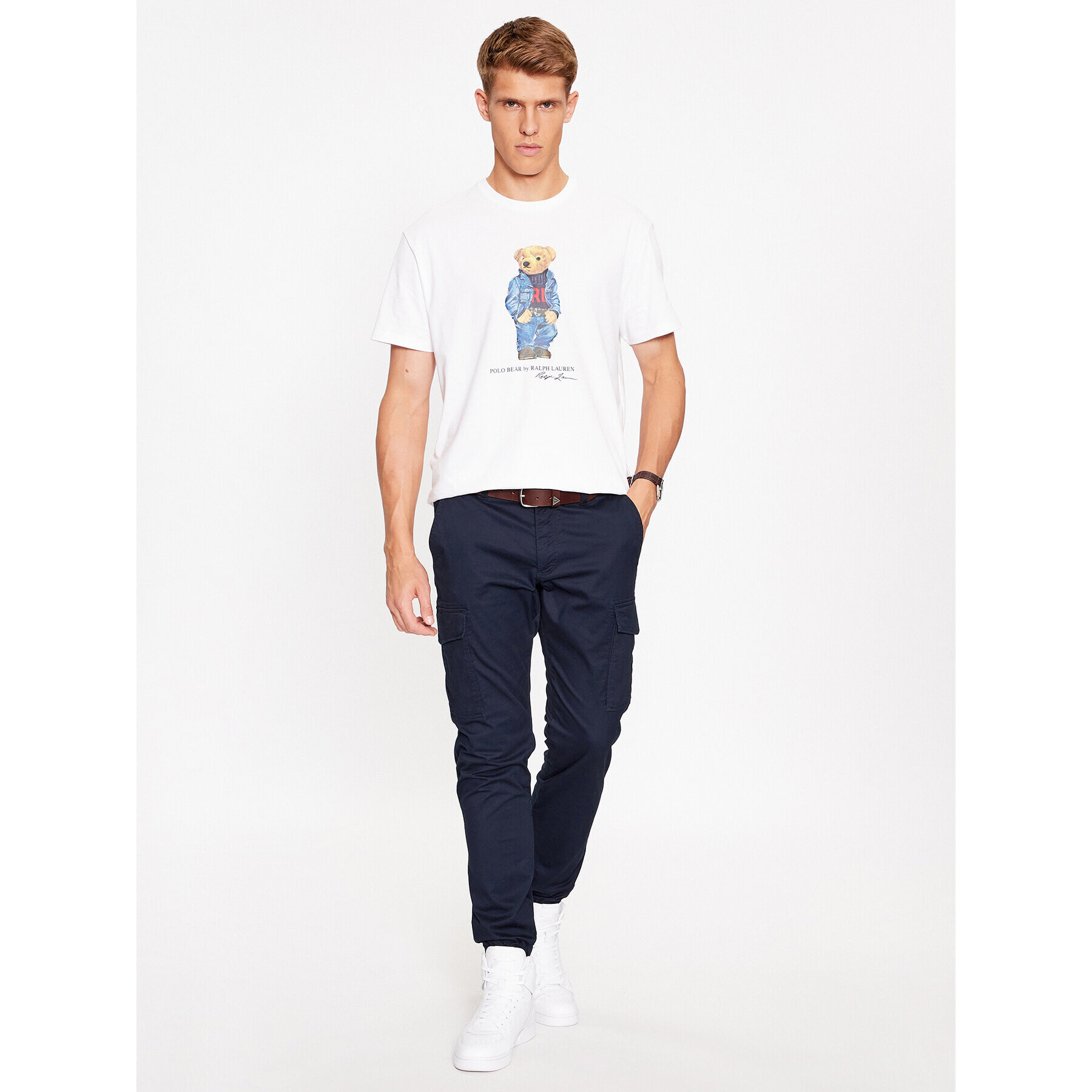Polo Ralph Lauren Тишърт 710854497011 Бял Regular Fit - Pepit.bg