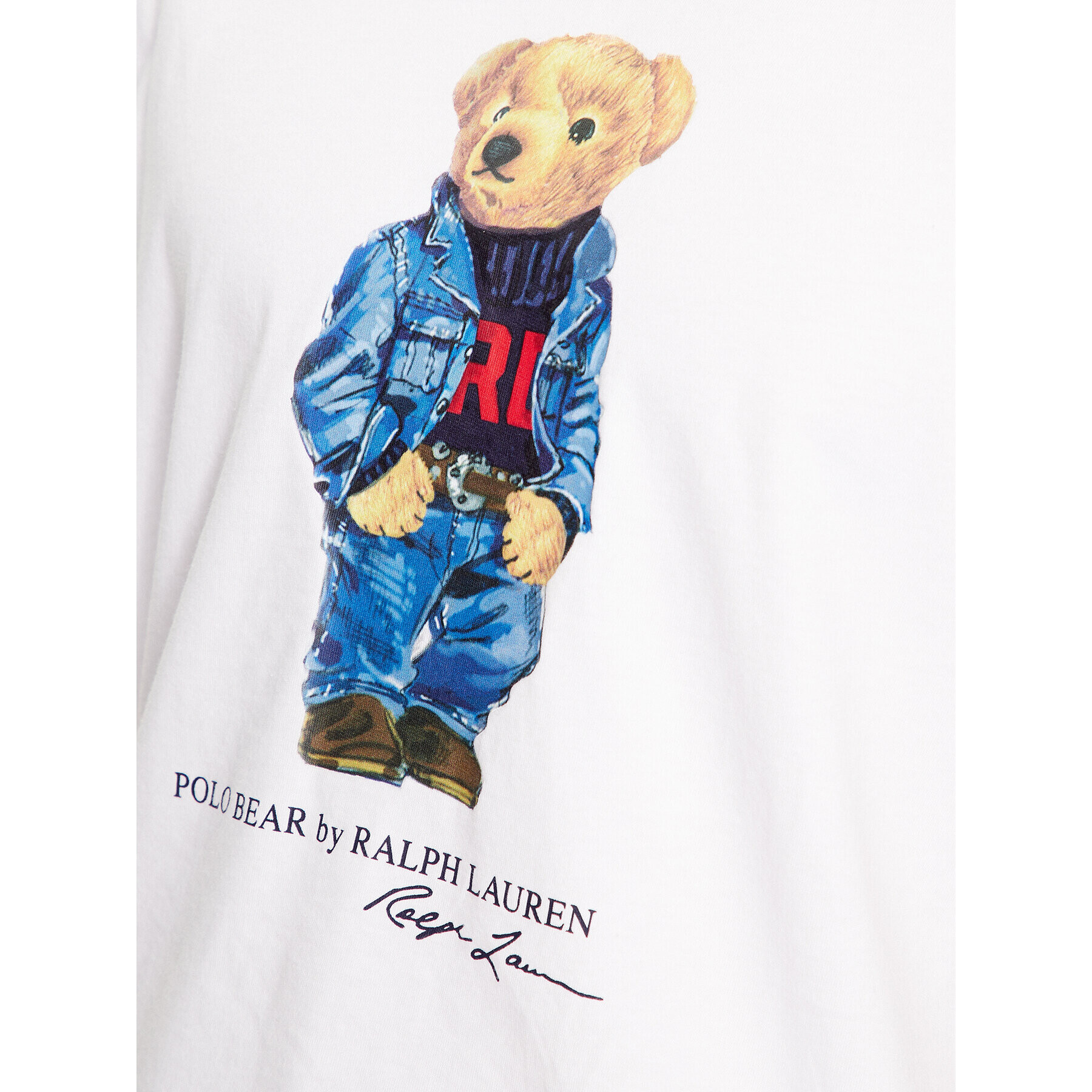 Polo Ralph Lauren Тишърт 710854497011 Бял Regular Fit - Pepit.bg