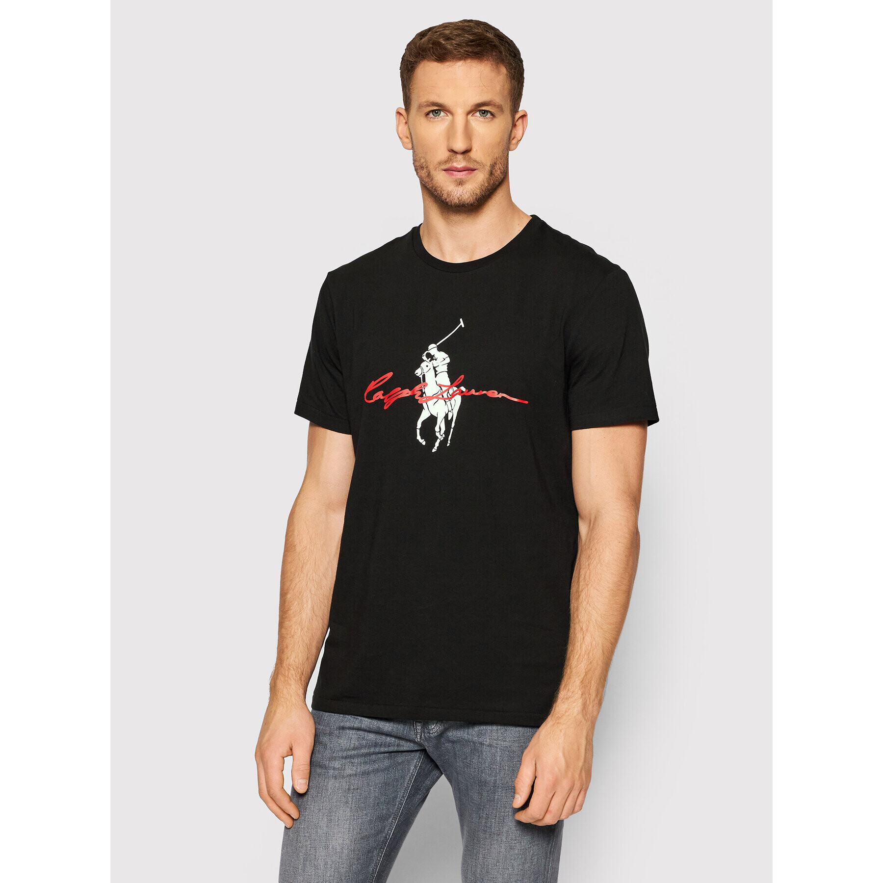 Polo Ralph Lauren Тишърт 710858444002 Черен Custom Slim Fit - Pepit.bg