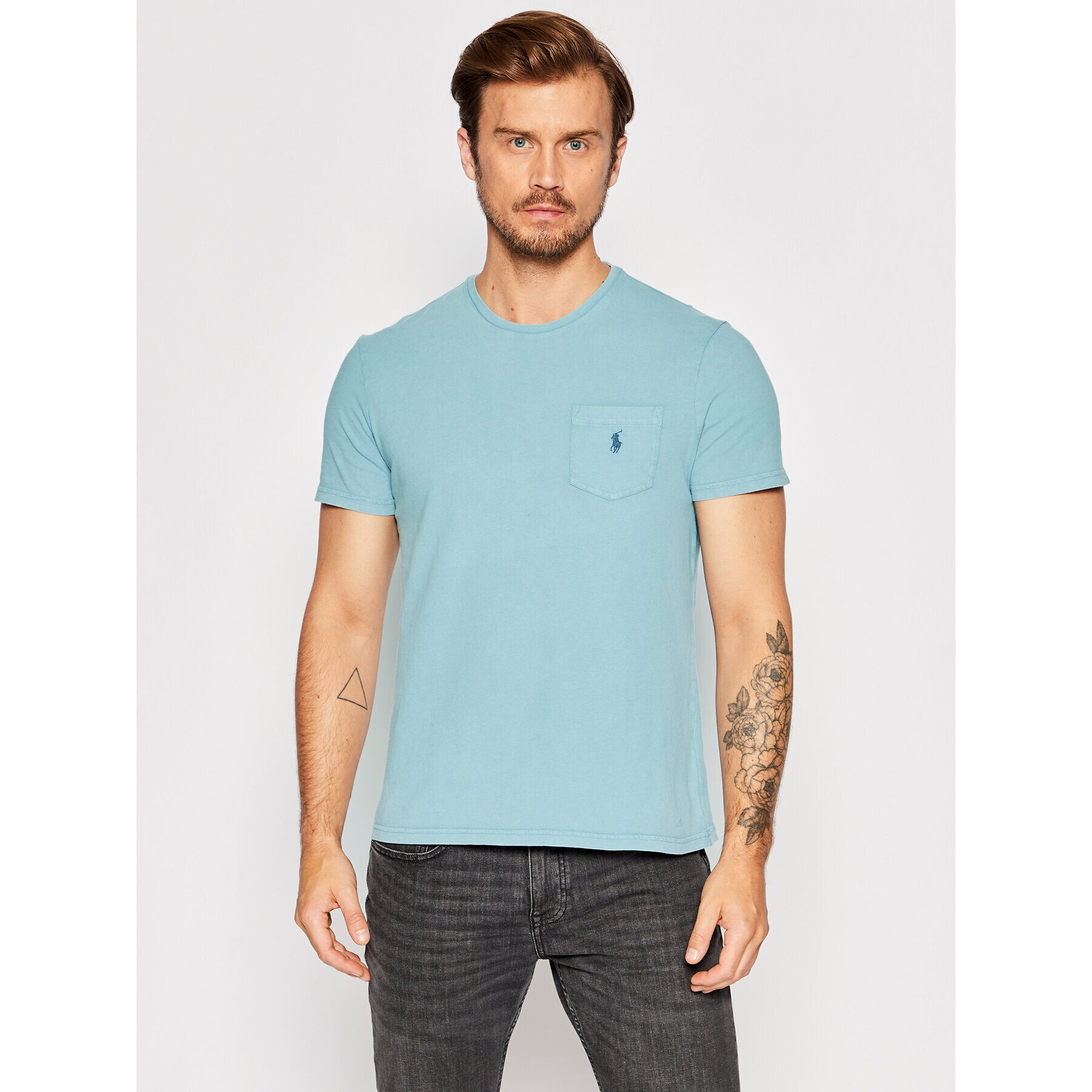 Polo Ralph Lauren Тишърт 710867350005 Син Custom Slim Fit - Pepit.bg