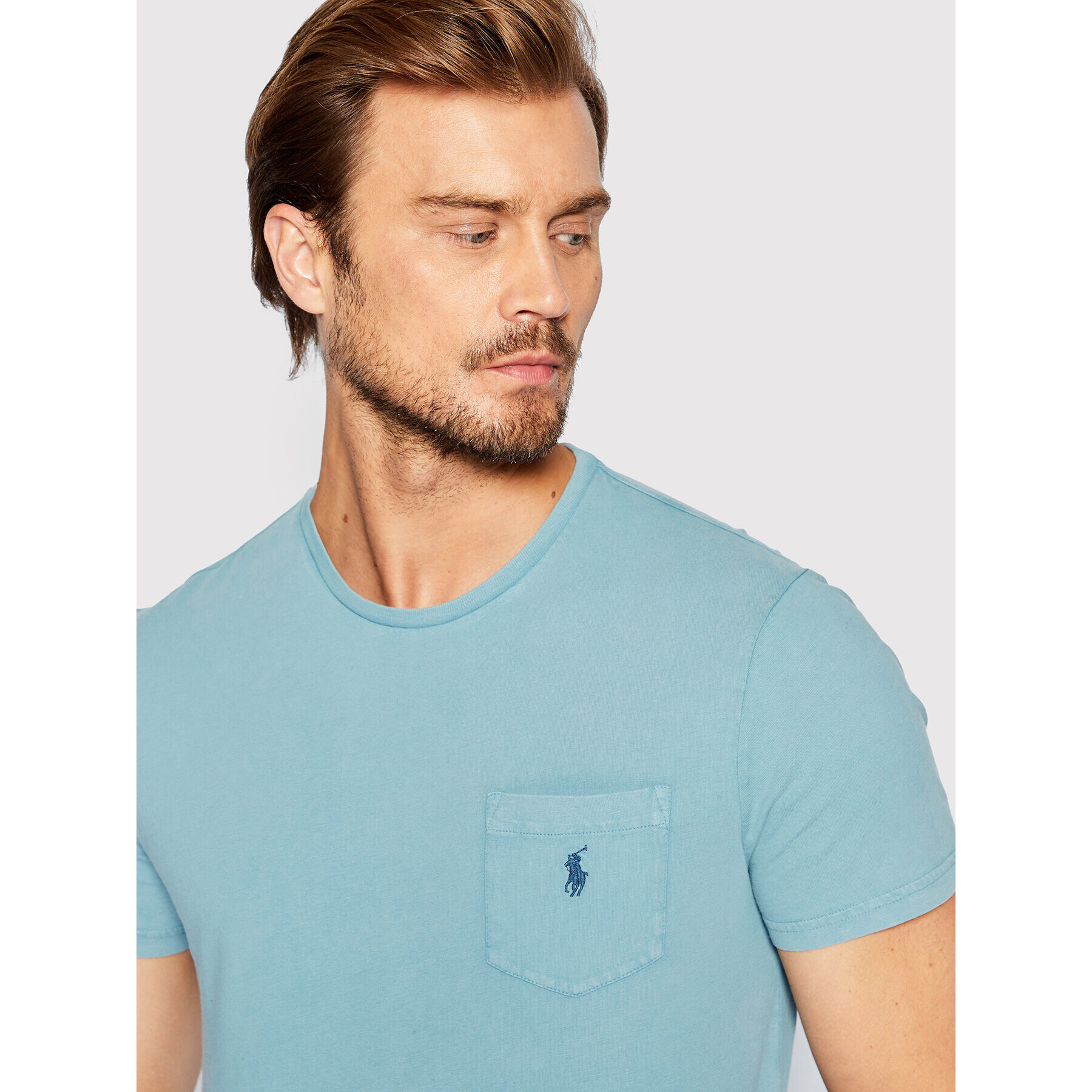 Polo Ralph Lauren Тишърт 710867350005 Син Custom Slim Fit - Pepit.bg