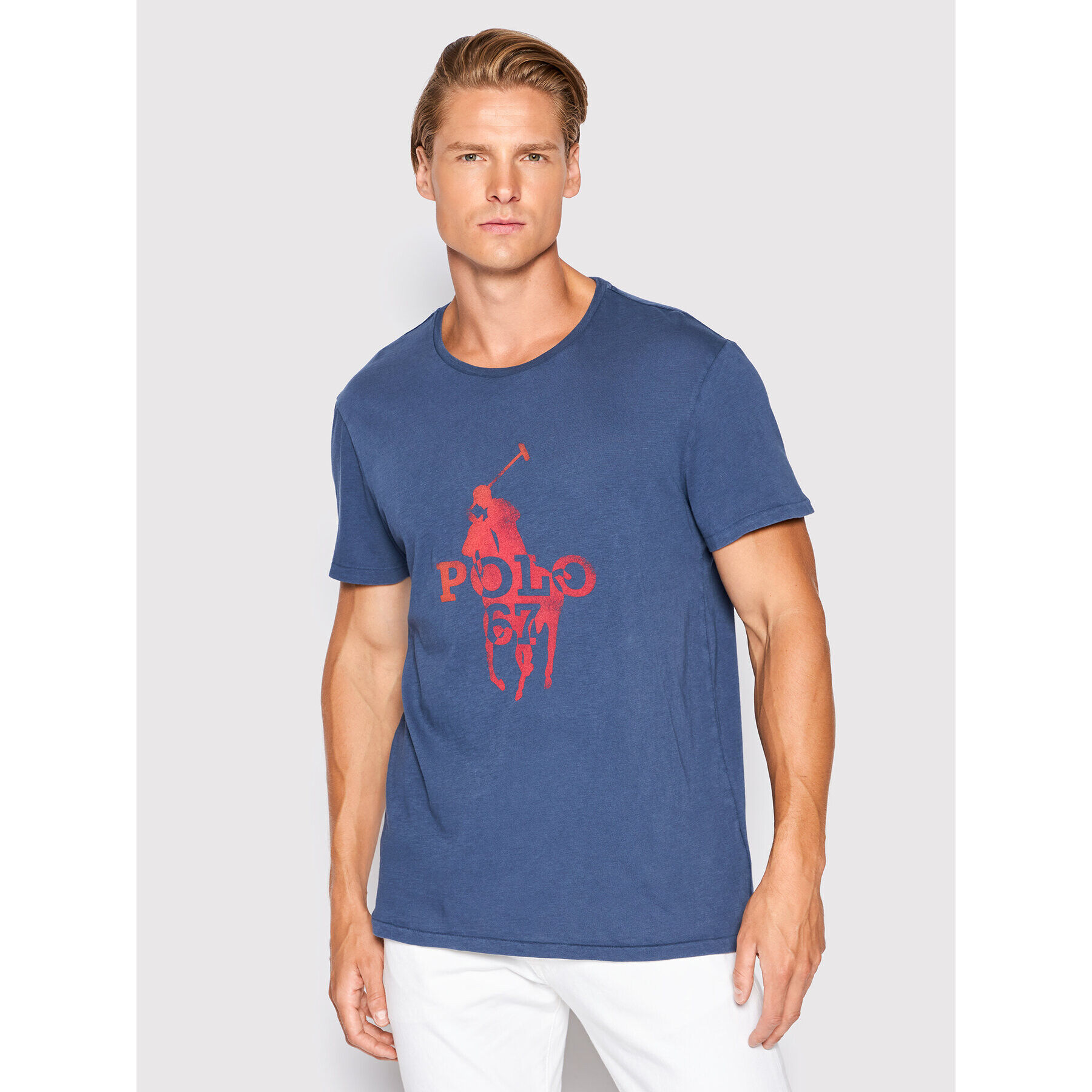 Polo Ralph Lauren Тишърт 710872329005 Тъмносин Regular Fit - Pepit.bg