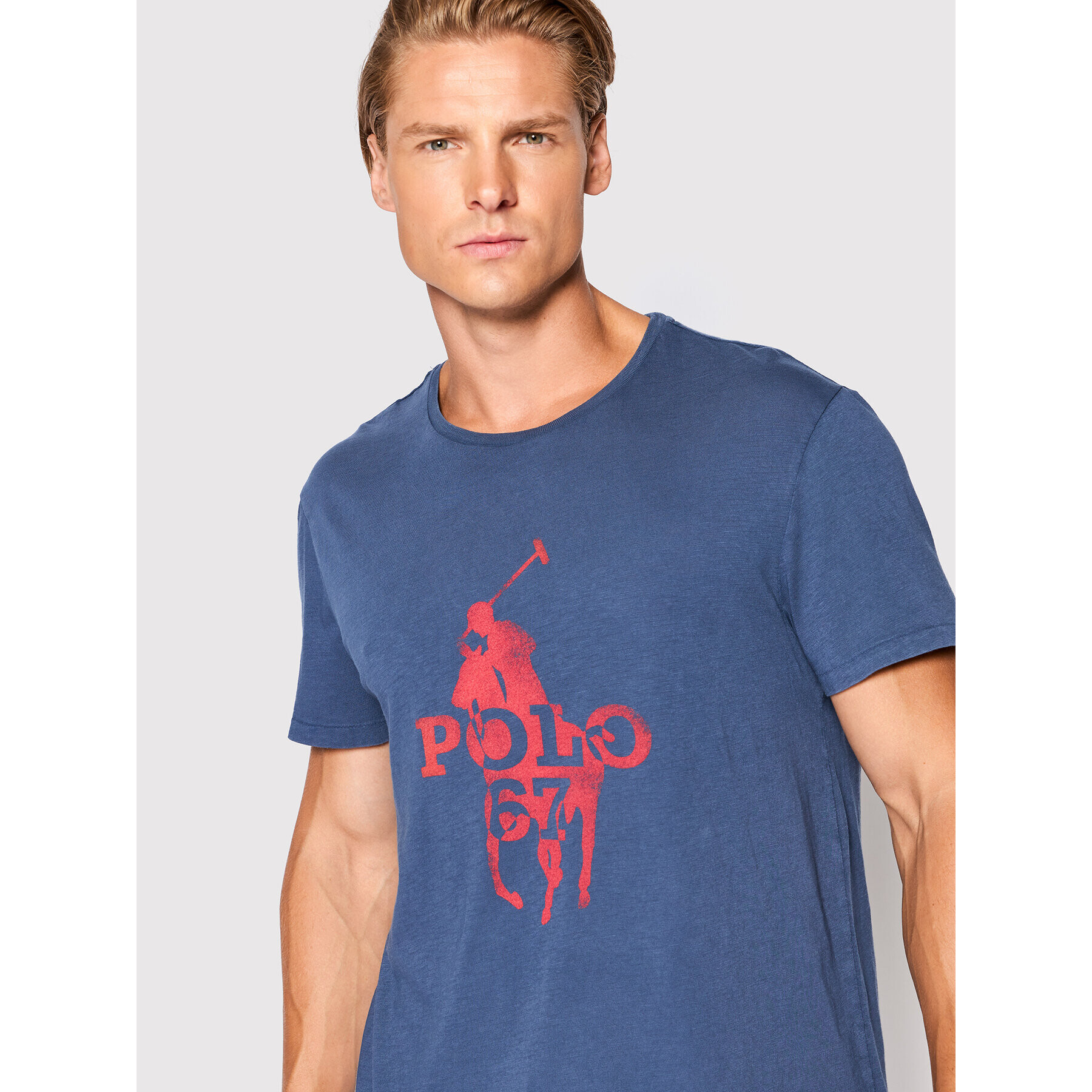 Polo Ralph Lauren Тишърт 710872329005 Тъмносин Regular Fit - Pepit.bg