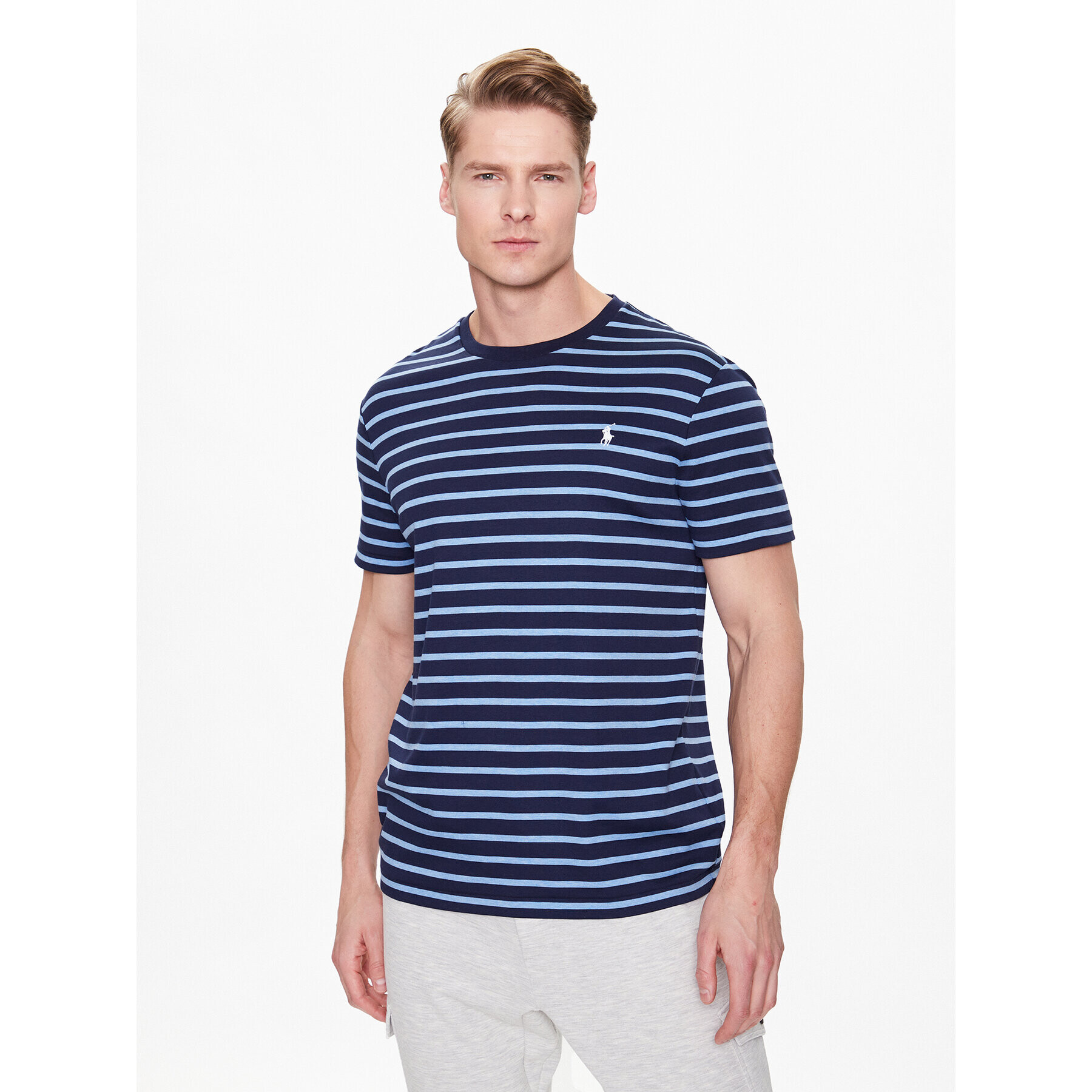 Polo Ralph Lauren Тишърт 710890620002 Тъмносин Slim Fit - Pepit.bg