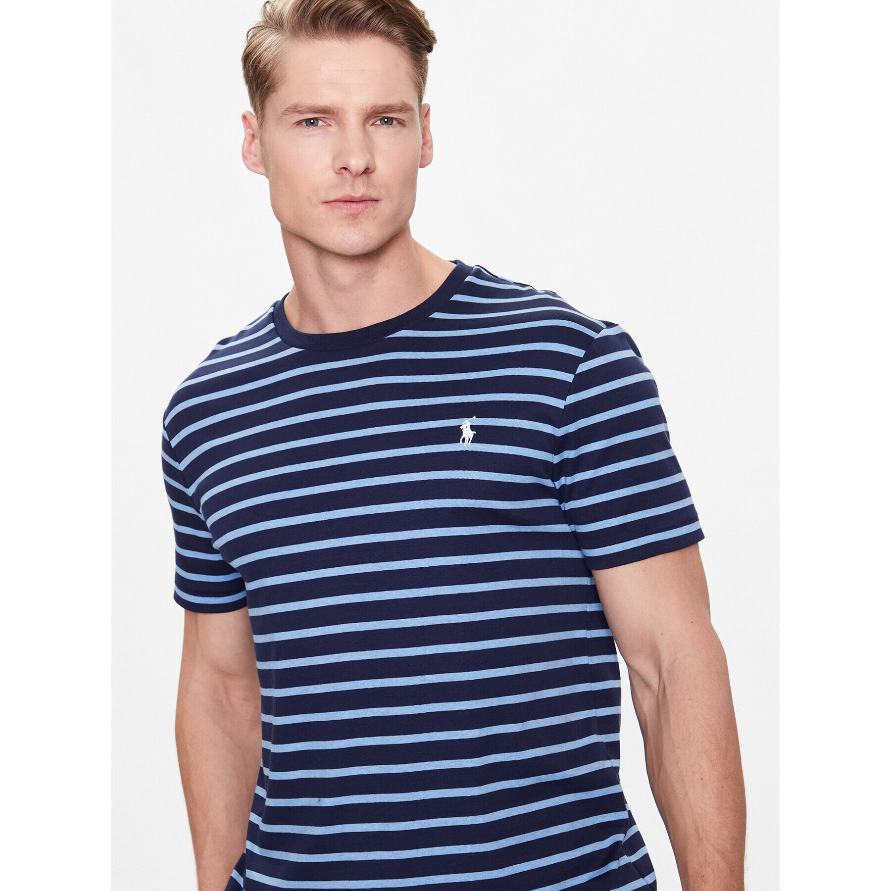 Polo Ralph Lauren Тишърт 710890620002 Тъмносин Slim Fit - Pepit.bg