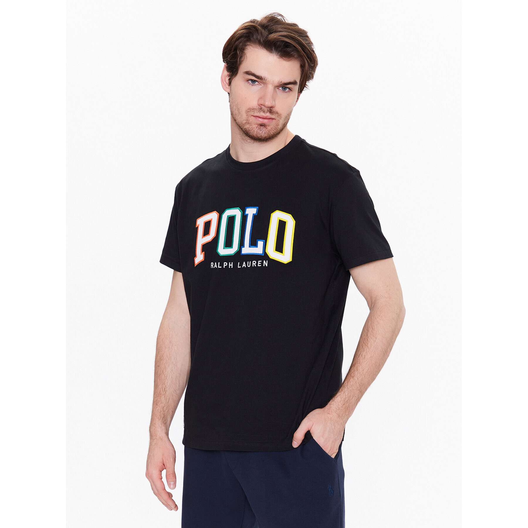 Polo Ralph Lauren Тишърт 710890804001 Черен Custom Fit - Pepit.bg