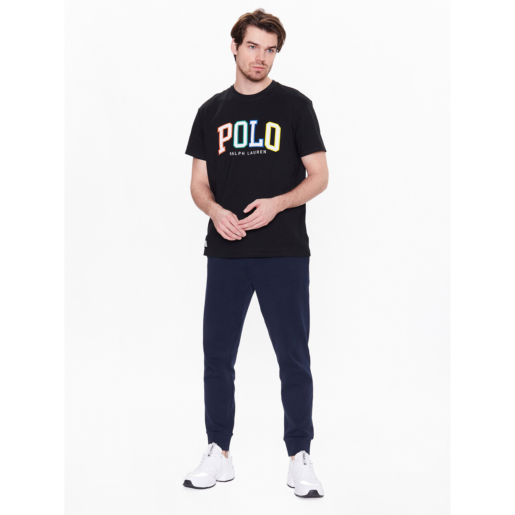Polo Ralph Lauren Тишърт 710890804001 Черен Custom Fit - Pepit.bg
