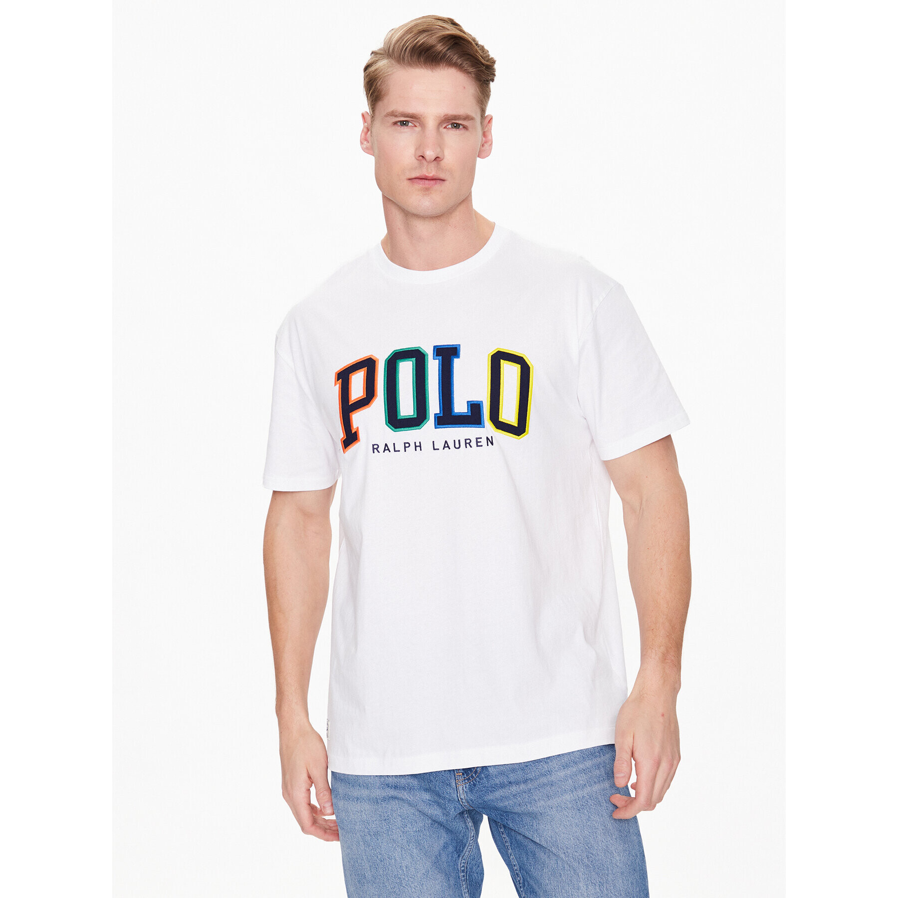 Polo Ralph Lauren Тишърт 710890804002 Бял Classic Fit - Pepit.bg