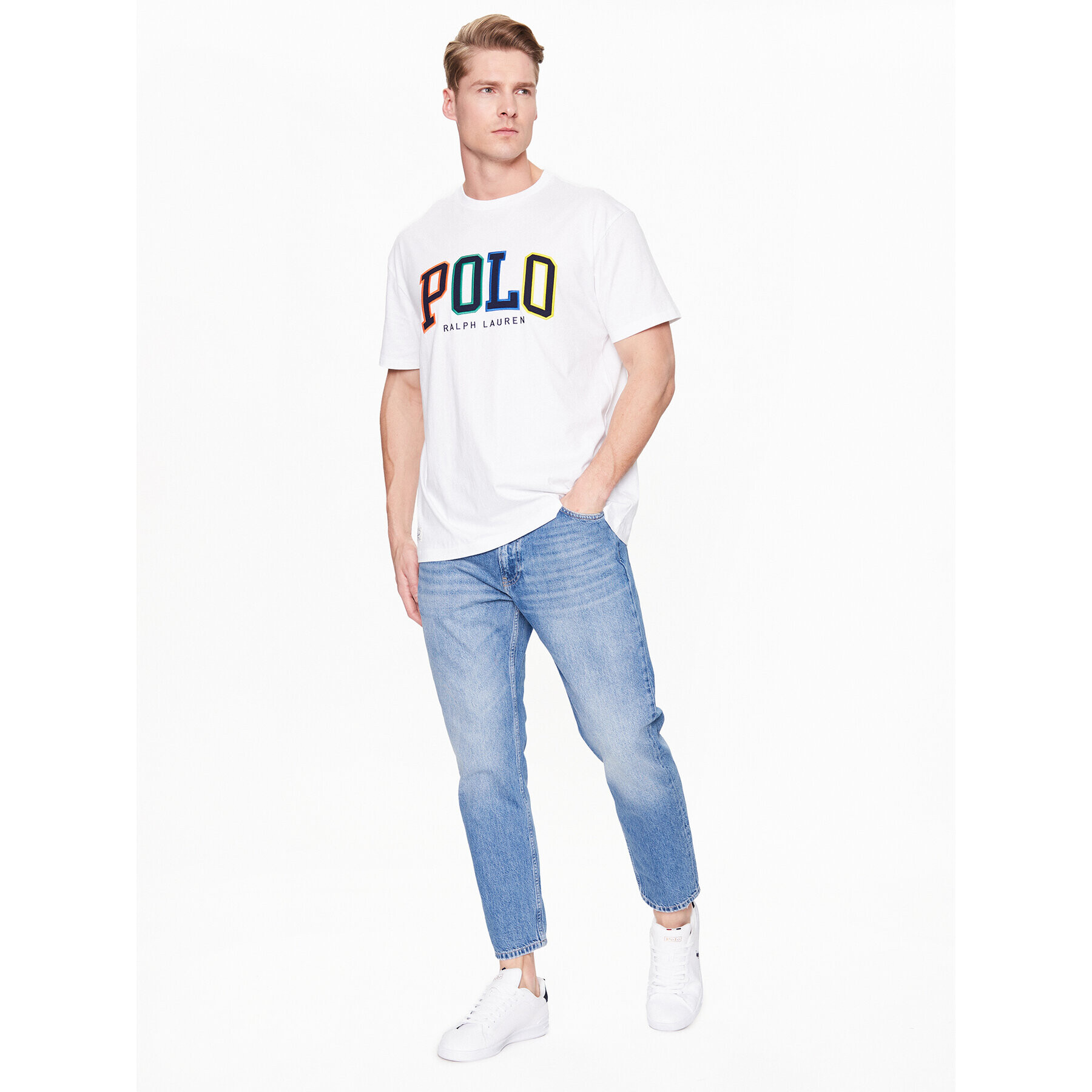 Polo Ralph Lauren Тишърт 710890804002 Бял Classic Fit - Pepit.bg