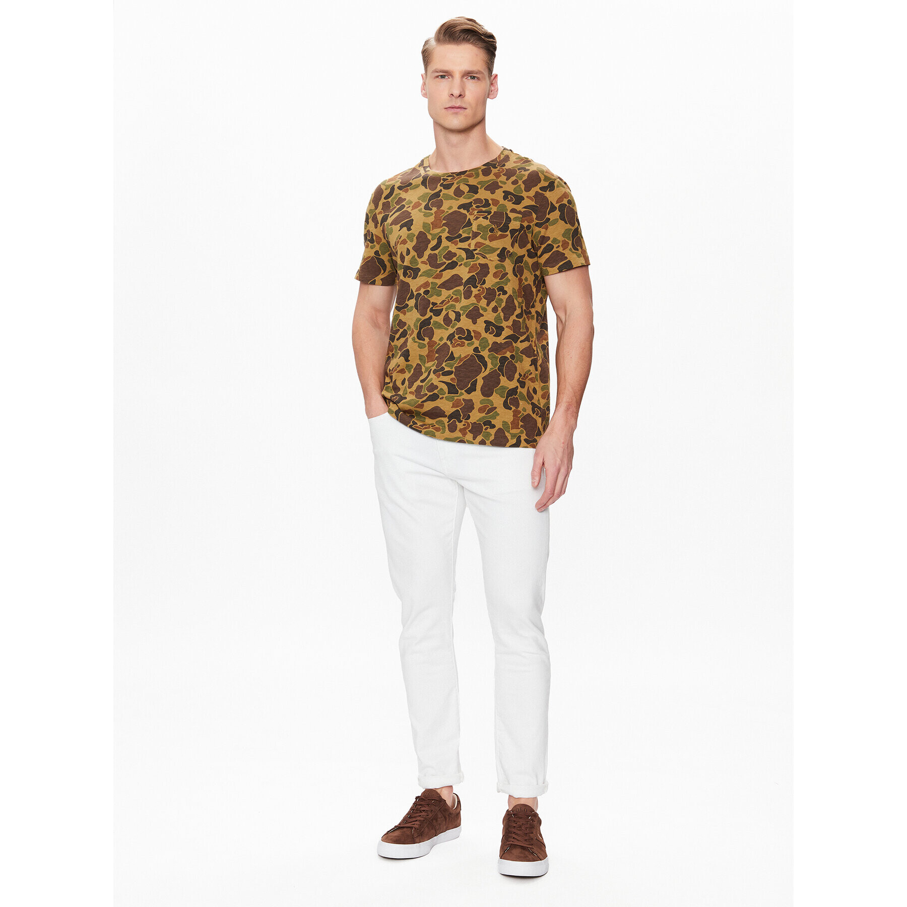 Polo Ralph Lauren Тишърт 710890956001 Зелен Regular Fit - Pepit.bg