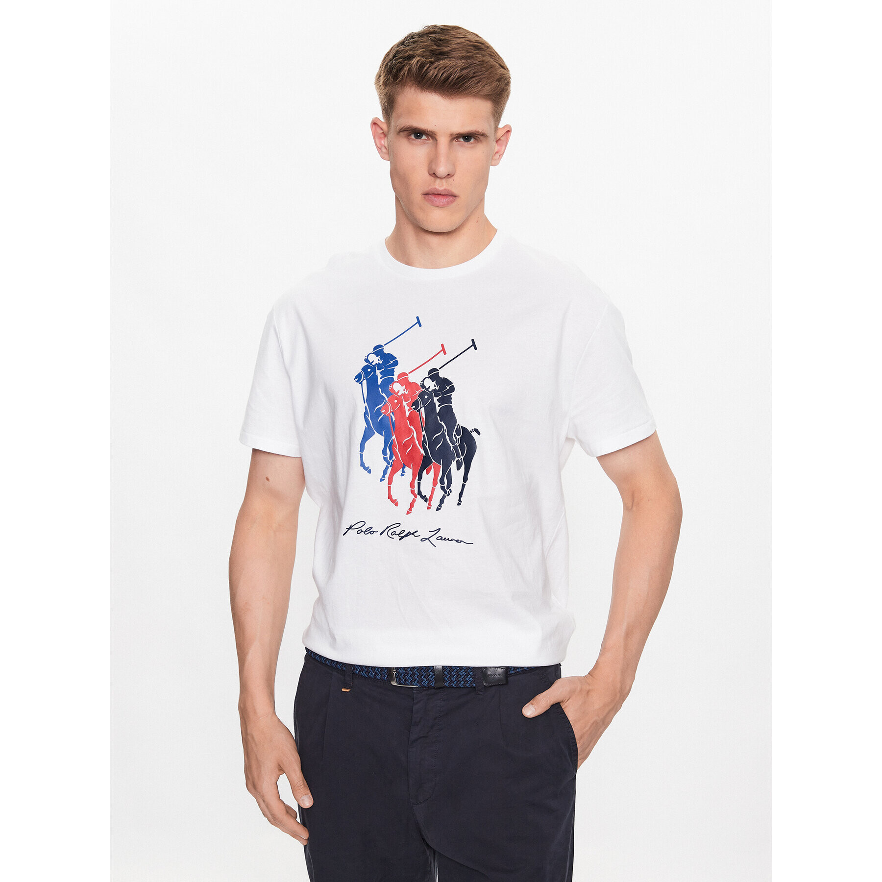 Polo Ralph Lauren Тишърт 710909588002 Бял Classic Fit - Pepit.bg