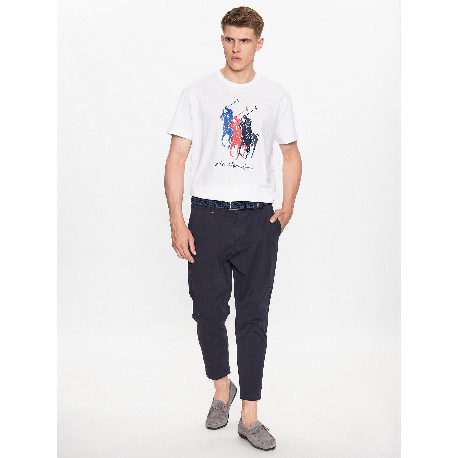 Polo Ralph Lauren Тишърт 710909588002 Бял Classic Fit - Pepit.bg