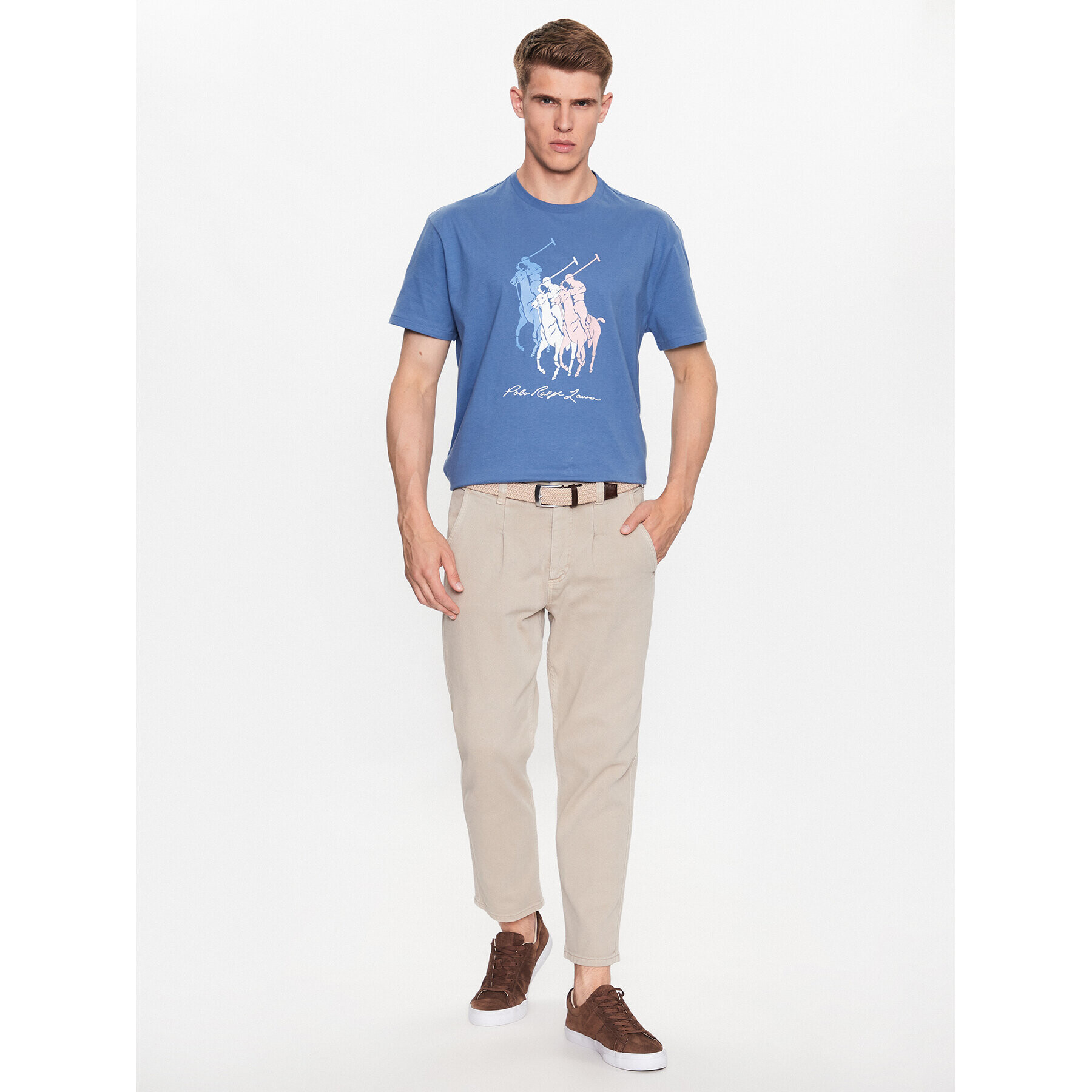 Polo Ralph Lauren Тишърт 710909588003 Син Classic Fit - Pepit.bg
