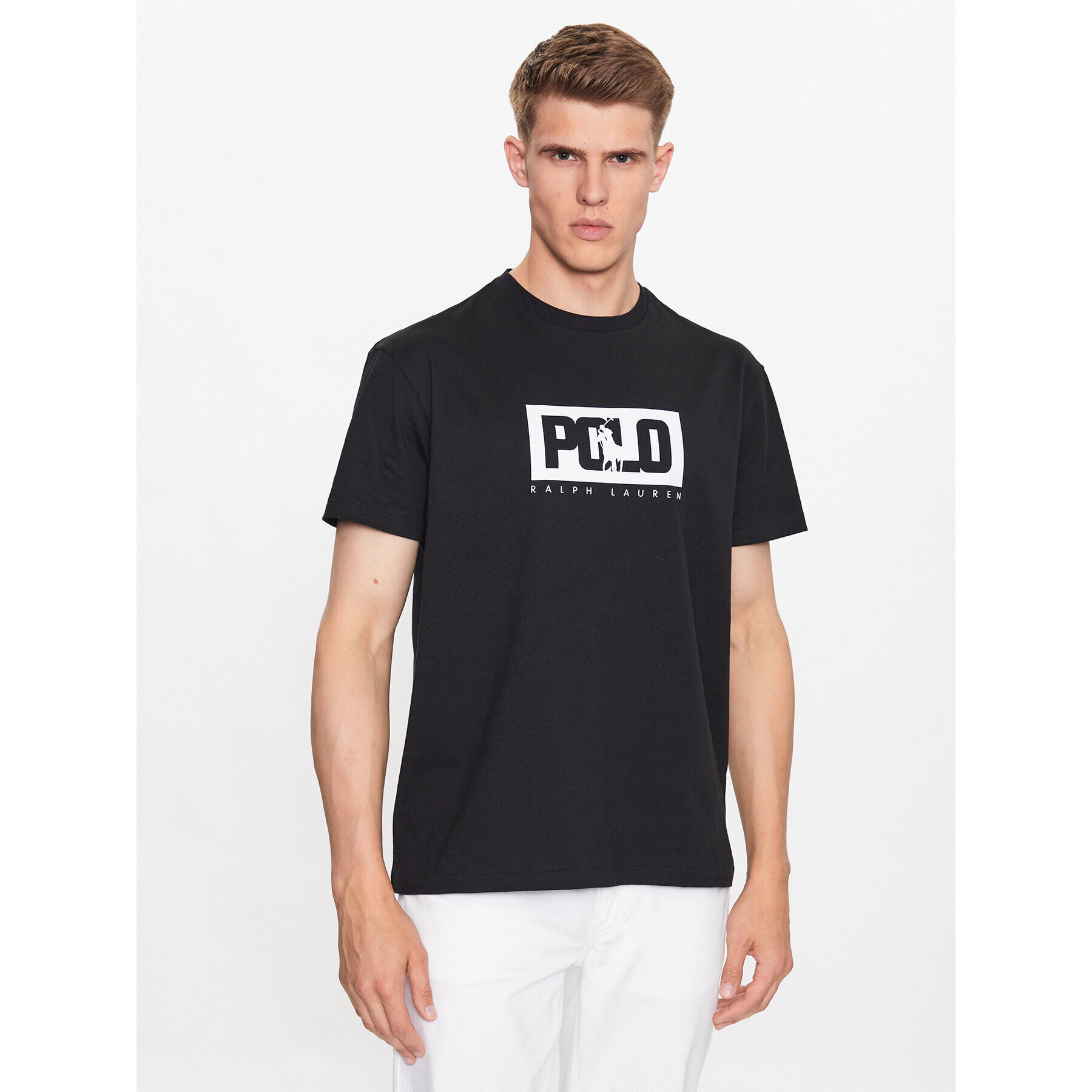 Polo Ralph Lauren Тишърт 710909594006 Черен Regular Fit - Pepit.bg