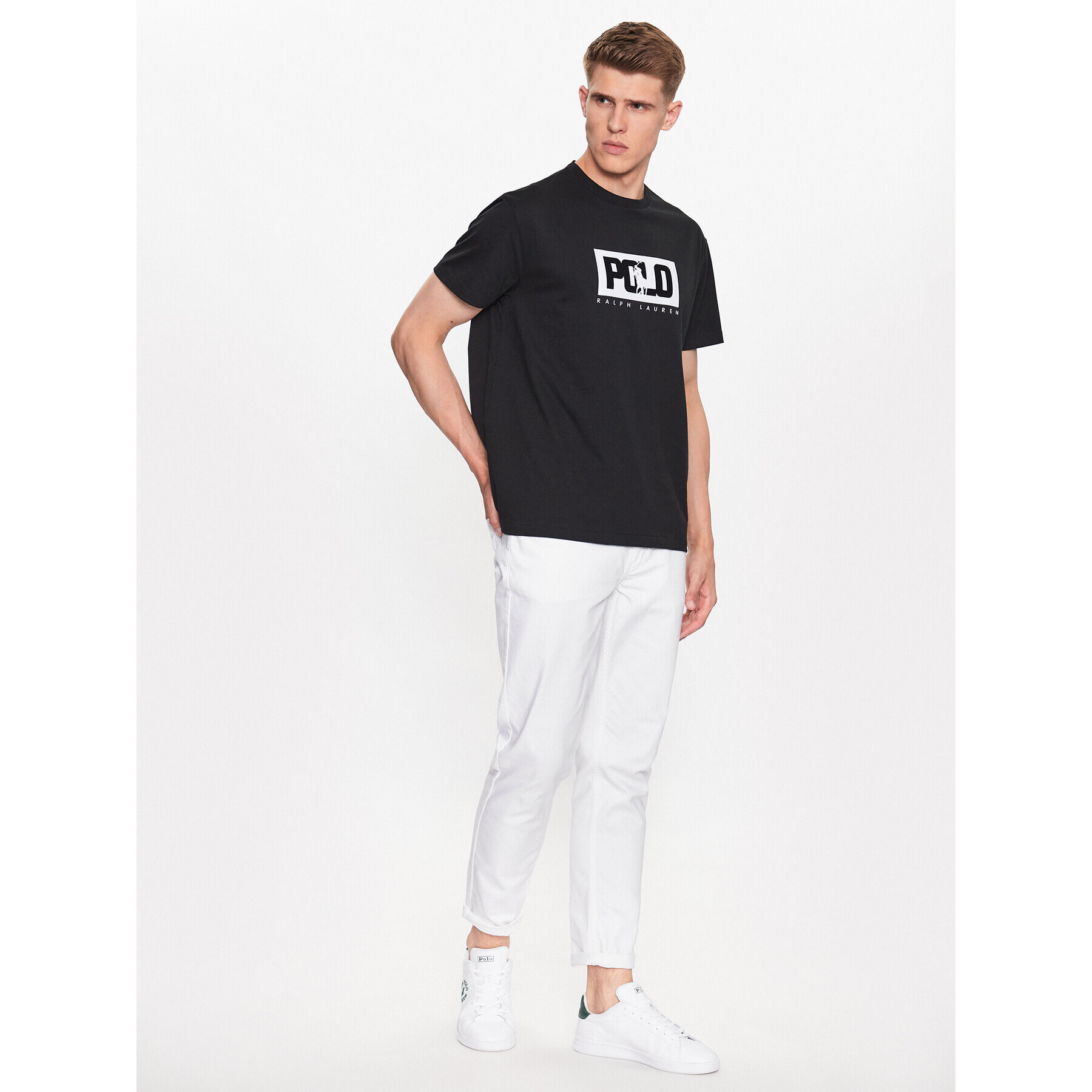 Polo Ralph Lauren Тишърт 710909594006 Черен Regular Fit - Pepit.bg
