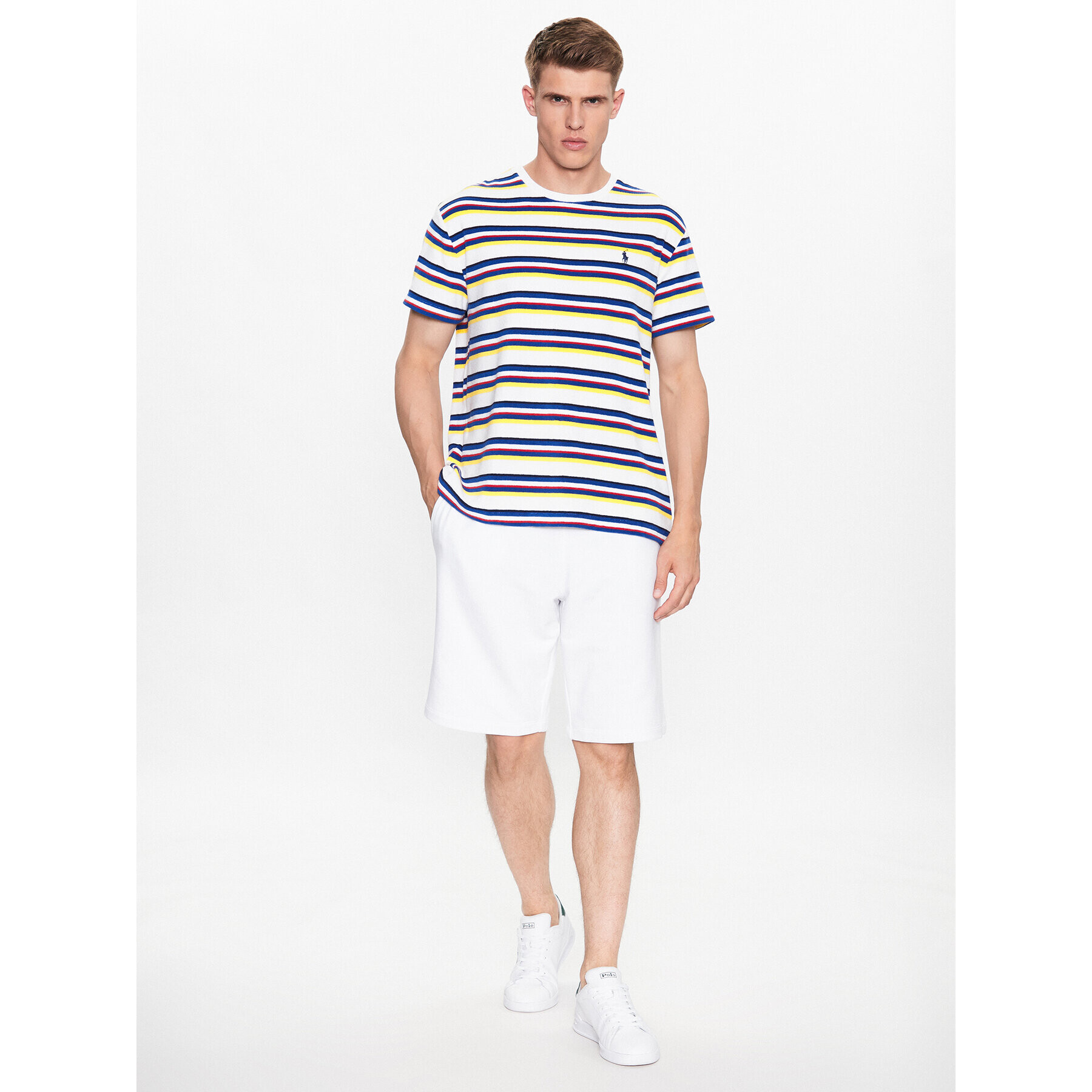 Polo Ralph Lauren Тишърт 710909666001 Бял Regular Fit - Pepit.bg