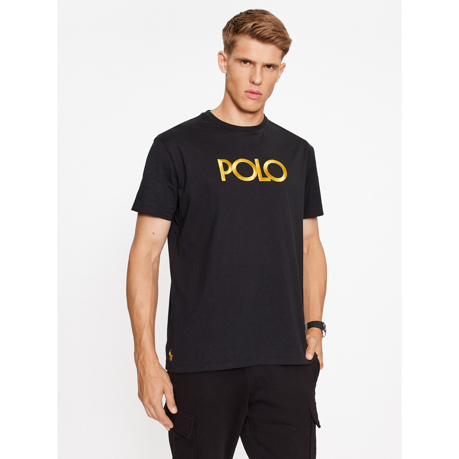 Polo Ralph Lauren Тишърт 710920207001 Черен Regular Fit - Pepit.bg