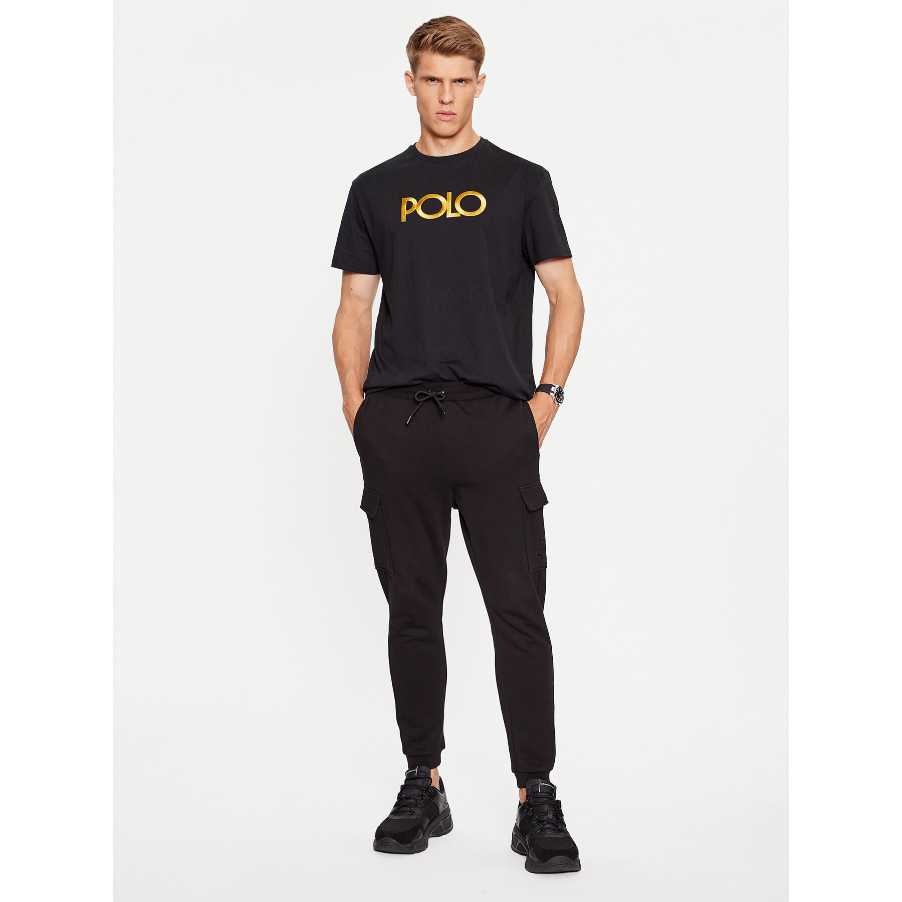 Polo Ralph Lauren Тишърт 710920207001 Черен Regular Fit - Pepit.bg