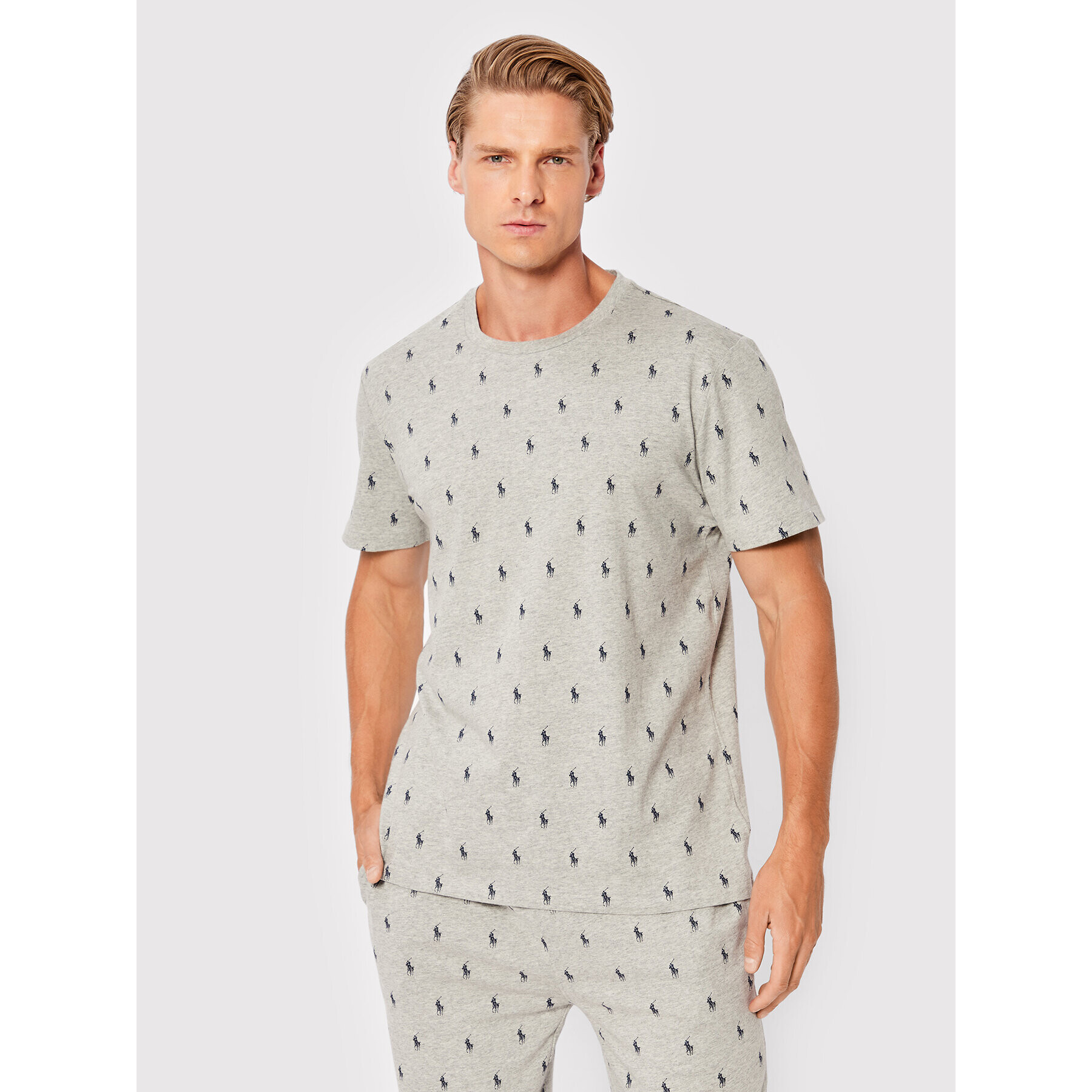 Polo Ralph Lauren Тишърт 714830281013 Сив Regular Fit - Pepit.bg