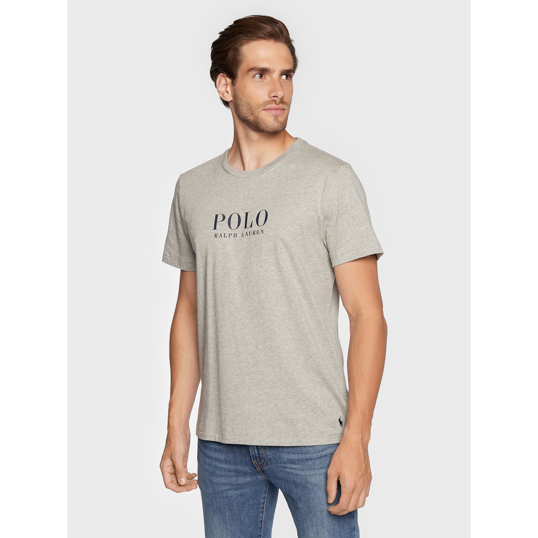 Polo Ralph Lauren Тишърт 714862615005 Сив Slim Fit - Pepit.bg