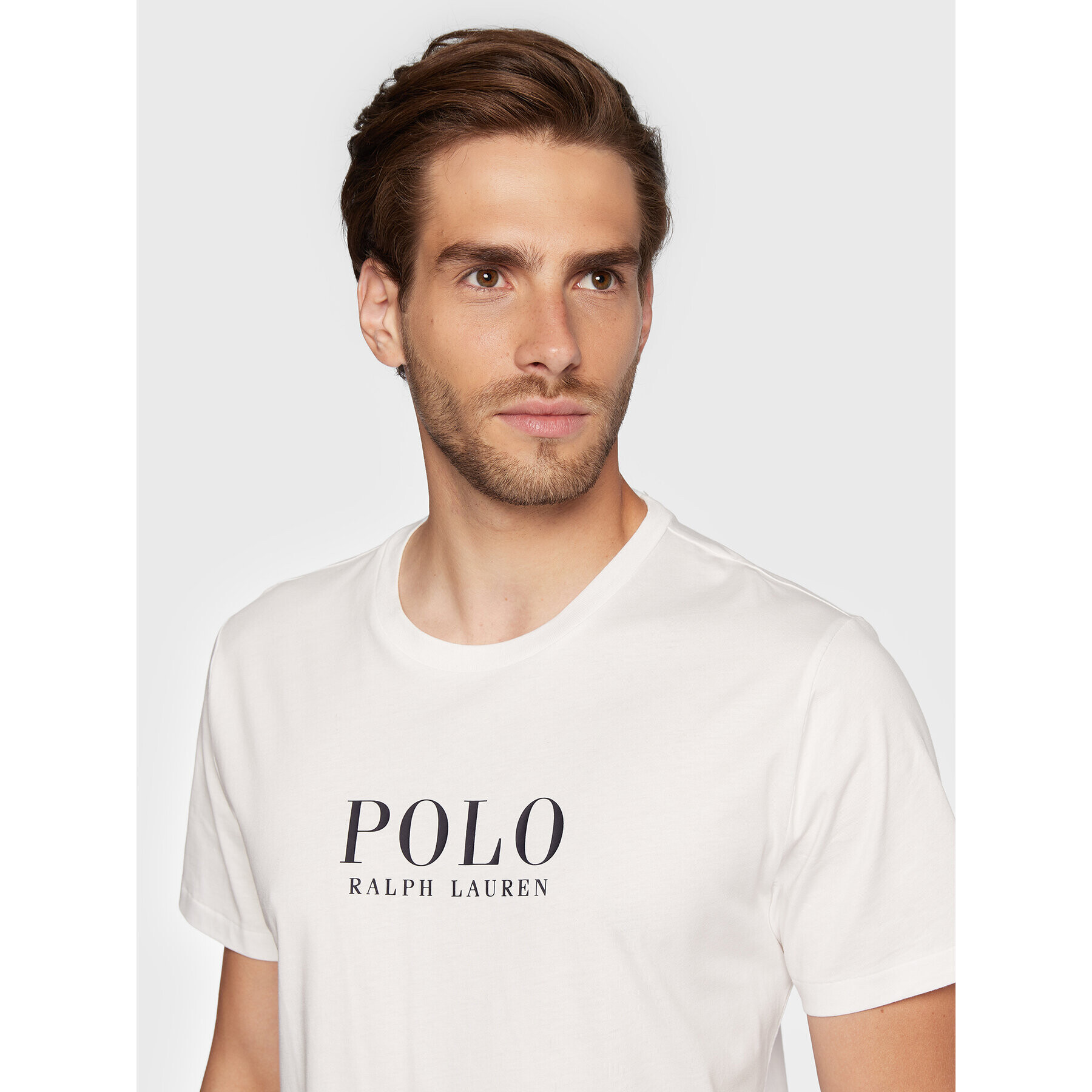 Polo Ralph Lauren Тишърт 714862615006 Бял Slim Fit - Pepit.bg