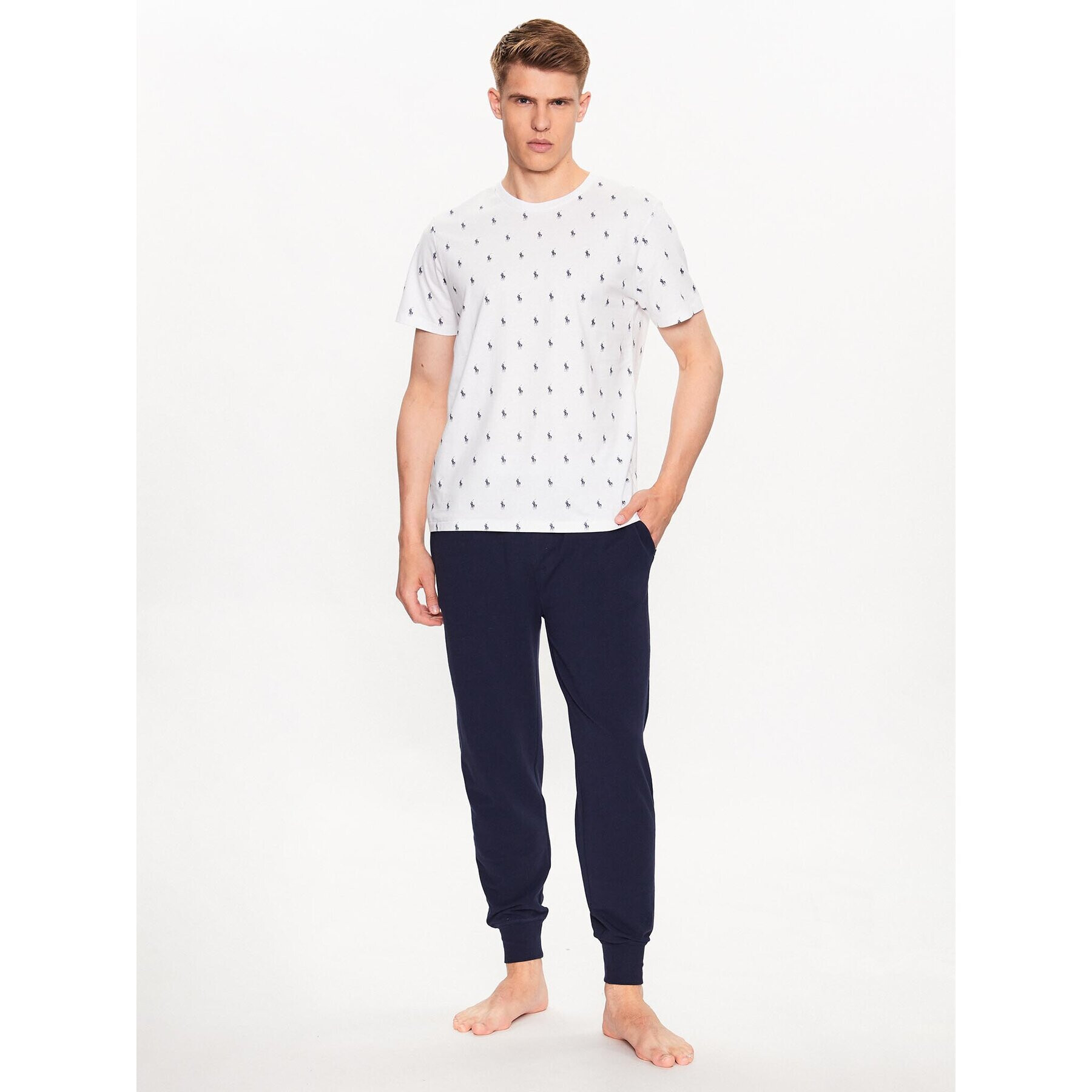 Polo Ralph Lauren Тишърт 714899612001 Бял Regular Fit - Pepit.bg