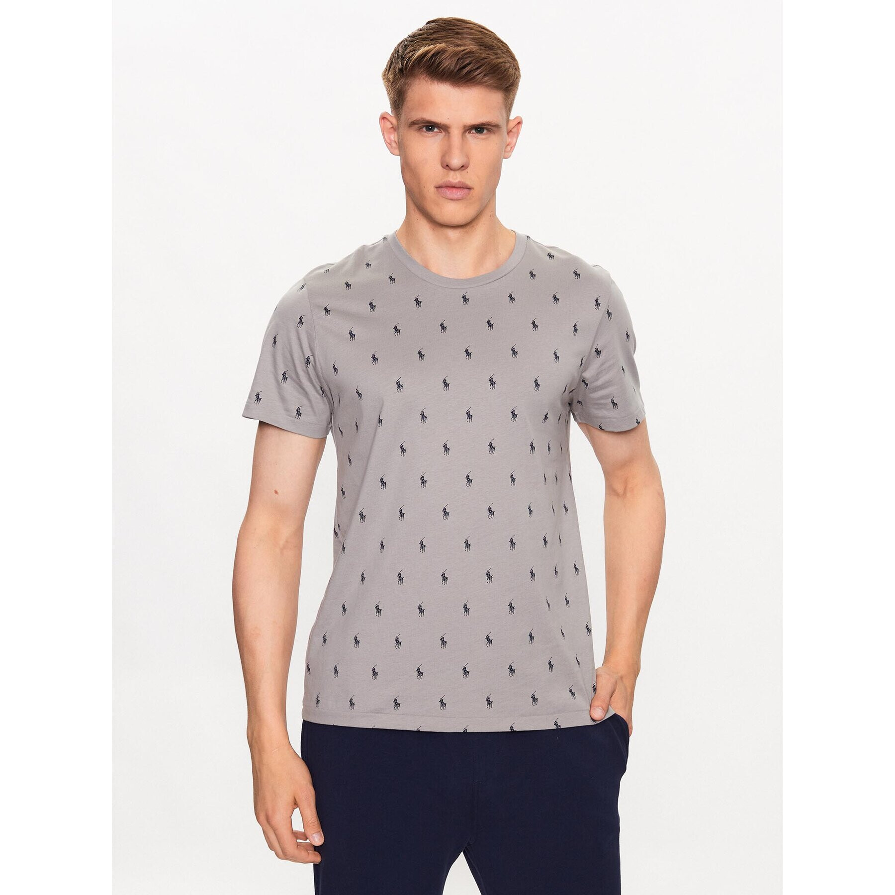 Polo Ralph Lauren Тишърт 714899612002 Сив Regular Fit - Pepit.bg