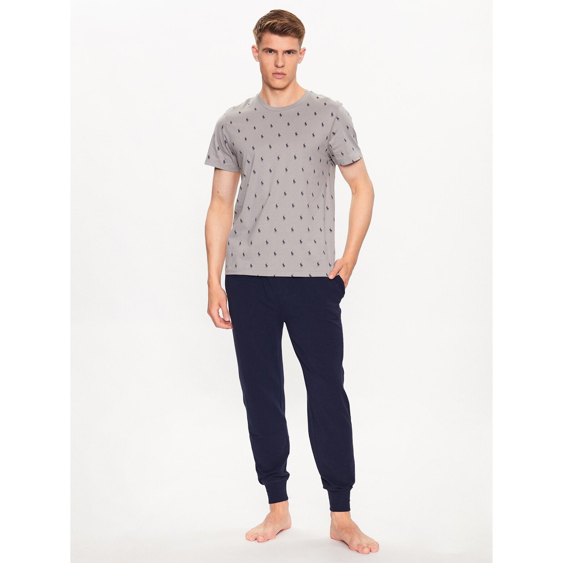 Polo Ralph Lauren Тишърт 714899612002 Сив Regular Fit - Pepit.bg