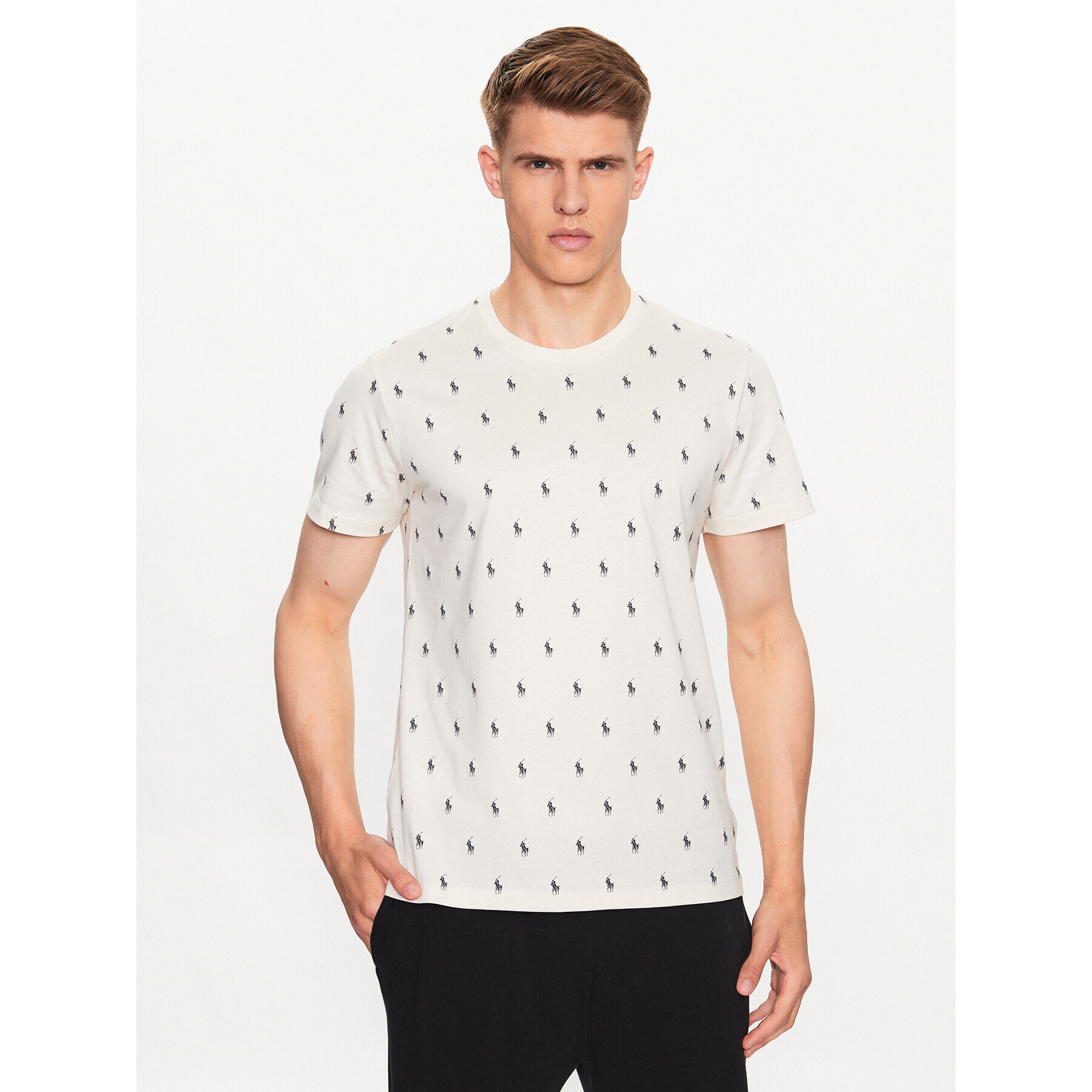 Polo Ralph Lauren Тишърт 714899612004 Бежов Regular Fit - Pepit.bg