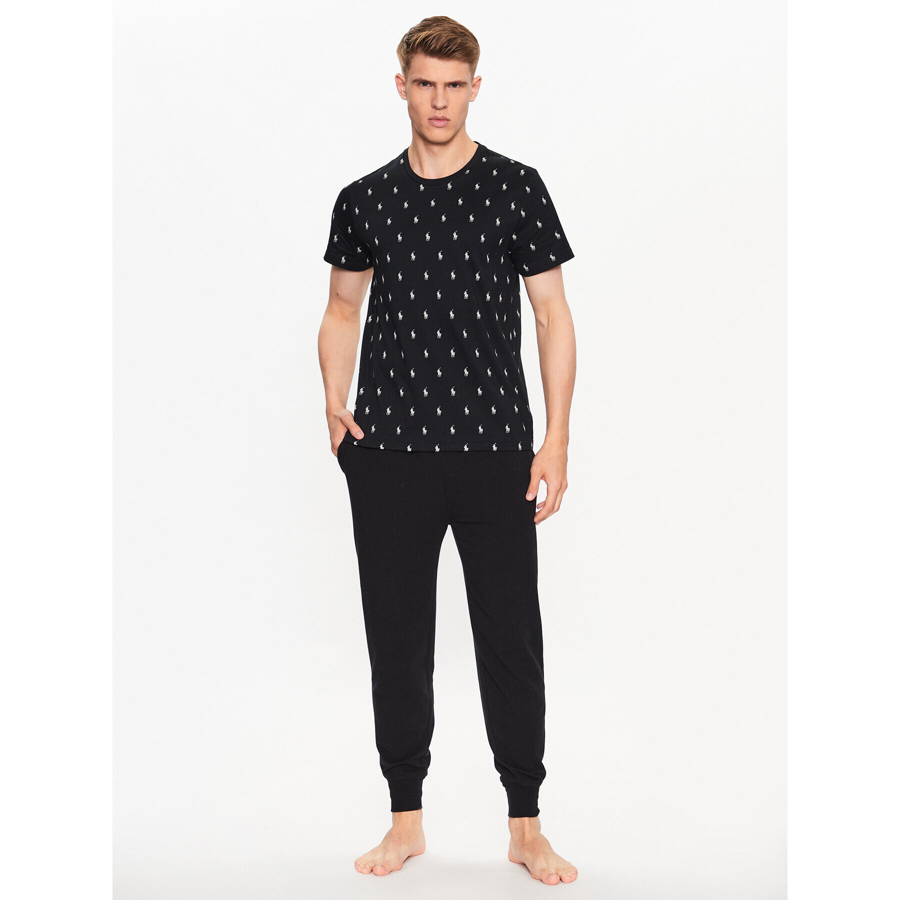 Polo Ralph Lauren Тишърт 714899612005 Черен Regular Fit - Pepit.bg