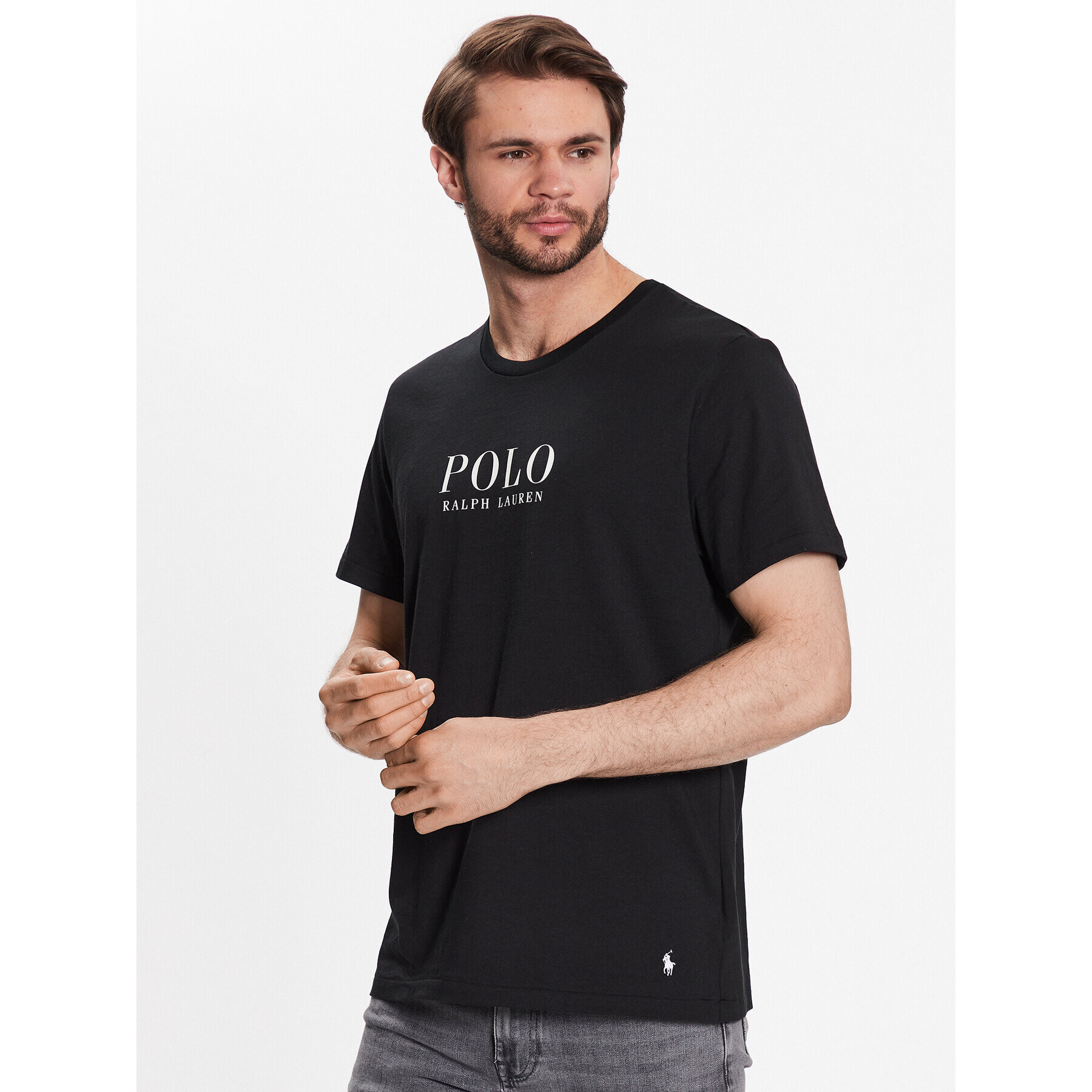 Polo Ralph Lauren Тишърт 714899613004 Черен Regular Fit - Pepit.bg