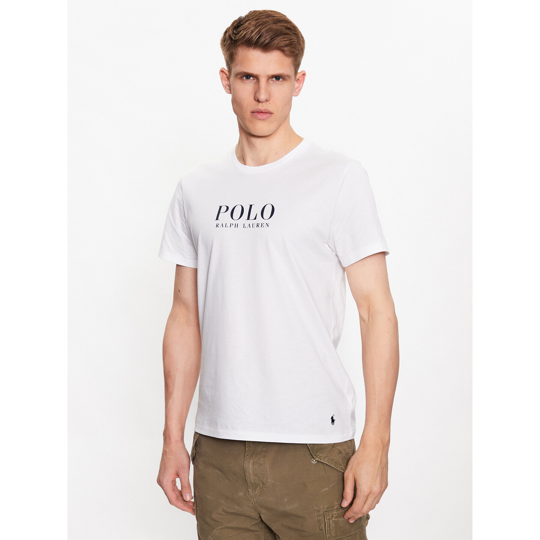 Polo Ralph Lauren Тишърт 714899613005 Бял Regular Fit - Pepit.bg
