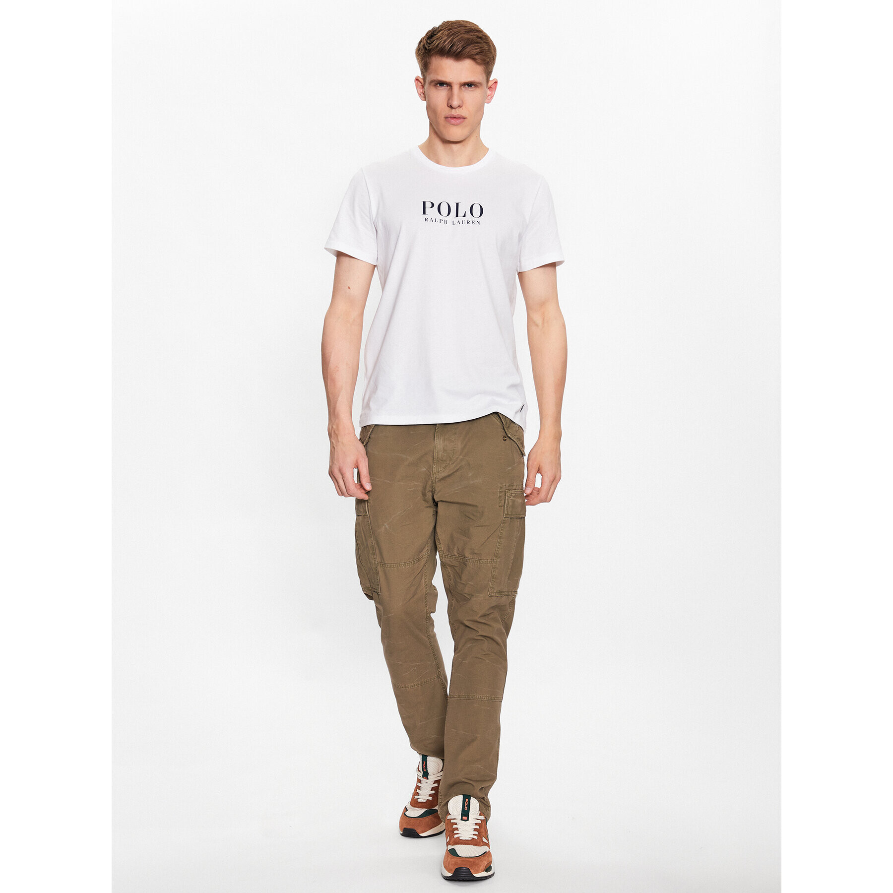 Polo Ralph Lauren Тишърт 714899613005 Бял Regular Fit - Pepit.bg