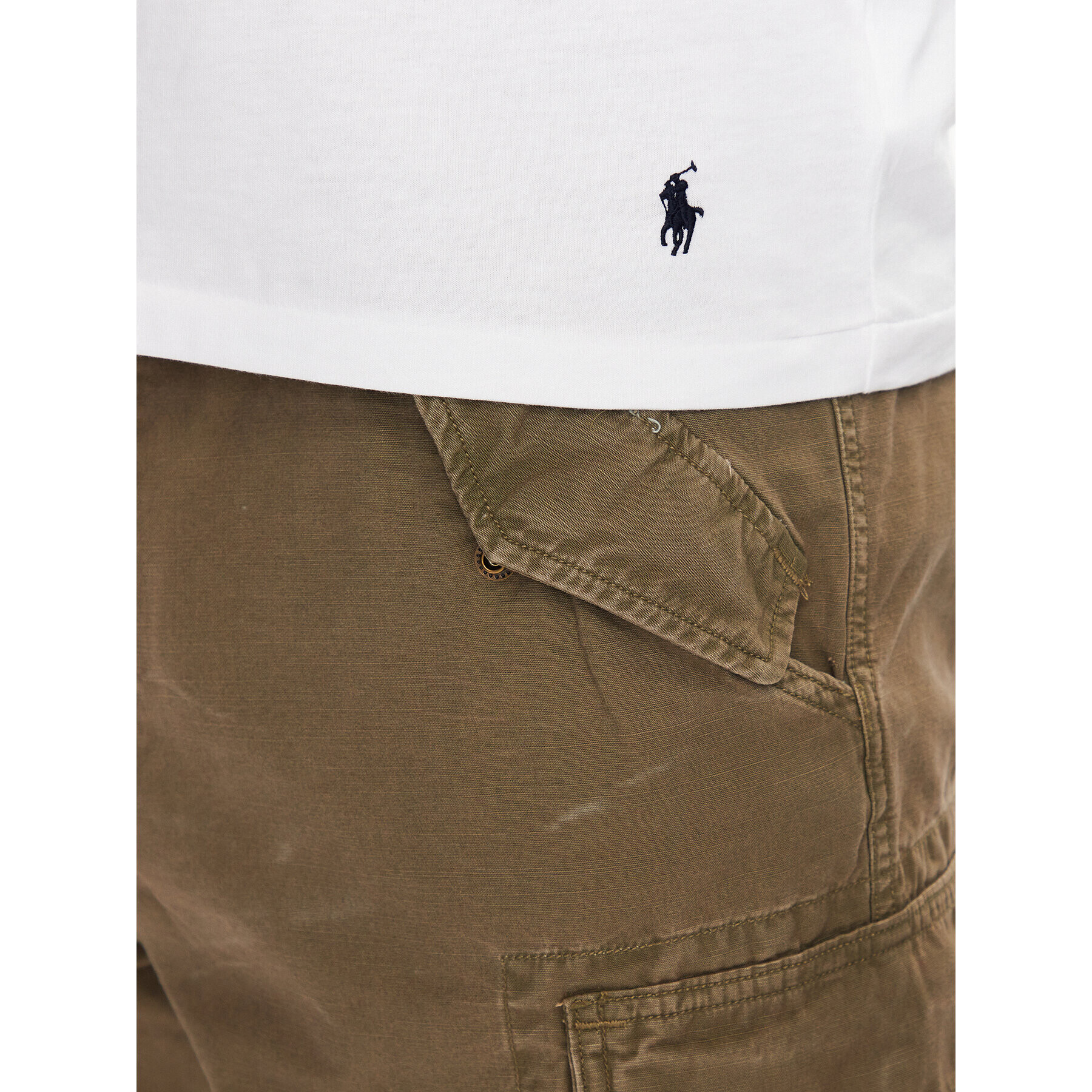 Polo Ralph Lauren Тишърт 714899613005 Бял Regular Fit - Pepit.bg